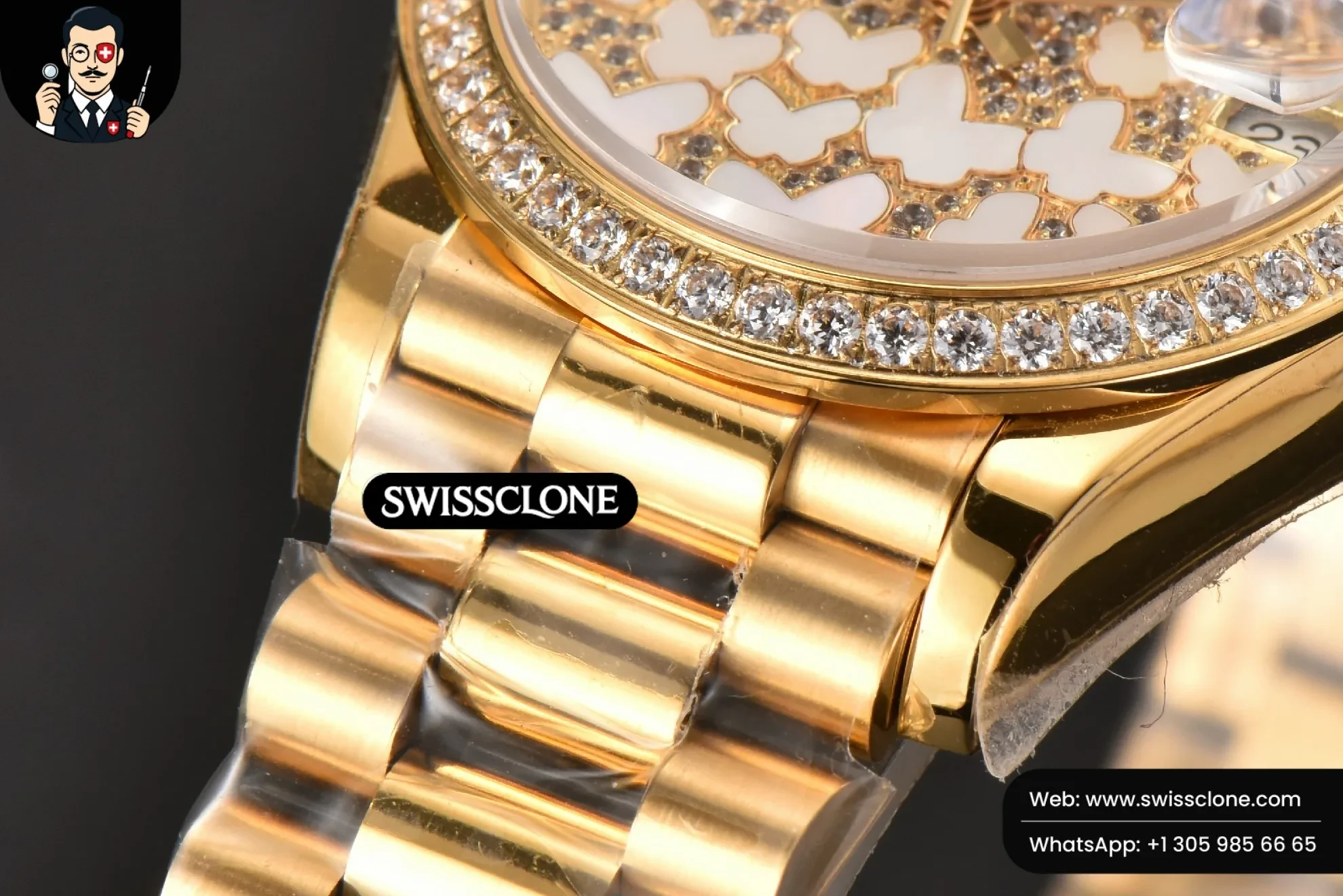 Rolex DateJust 31mm Ladies 904L WF Diamond Butterfly Dial Oyster (SW-26658) 1:1 Super Clone - On-Wrist Presence & Lug Geometry