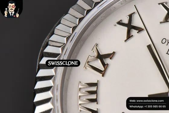 Rolex DateJust 31mm Ladies 904L WF White Dial Roma Marker Oyster 1:1 Super Clone - Caseback & Cloned Calibre Movement