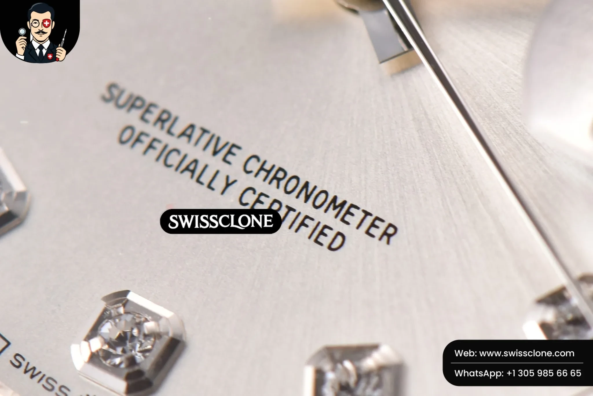 Rolex DateJust 36mm Silver Dial Diamond Marker Jubilee VR3235 1:1 Super Clone - Lateral Case Thickness Profile