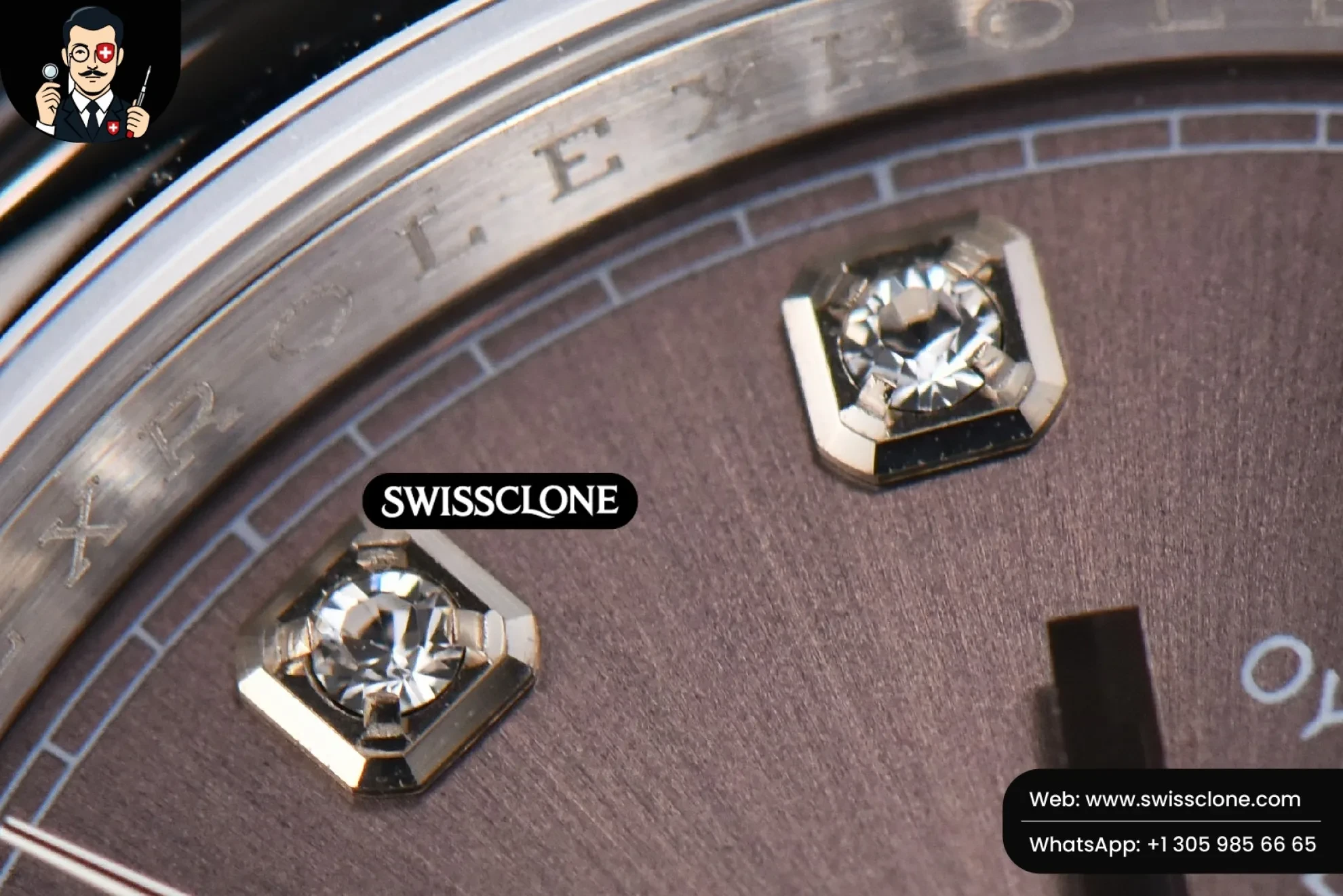 Rolex DateJust 36mm Smooth Bezel Gray Dial Diamond Marker Jubilee VR3235 1:1 Super Clone - On-Wrist Presence View