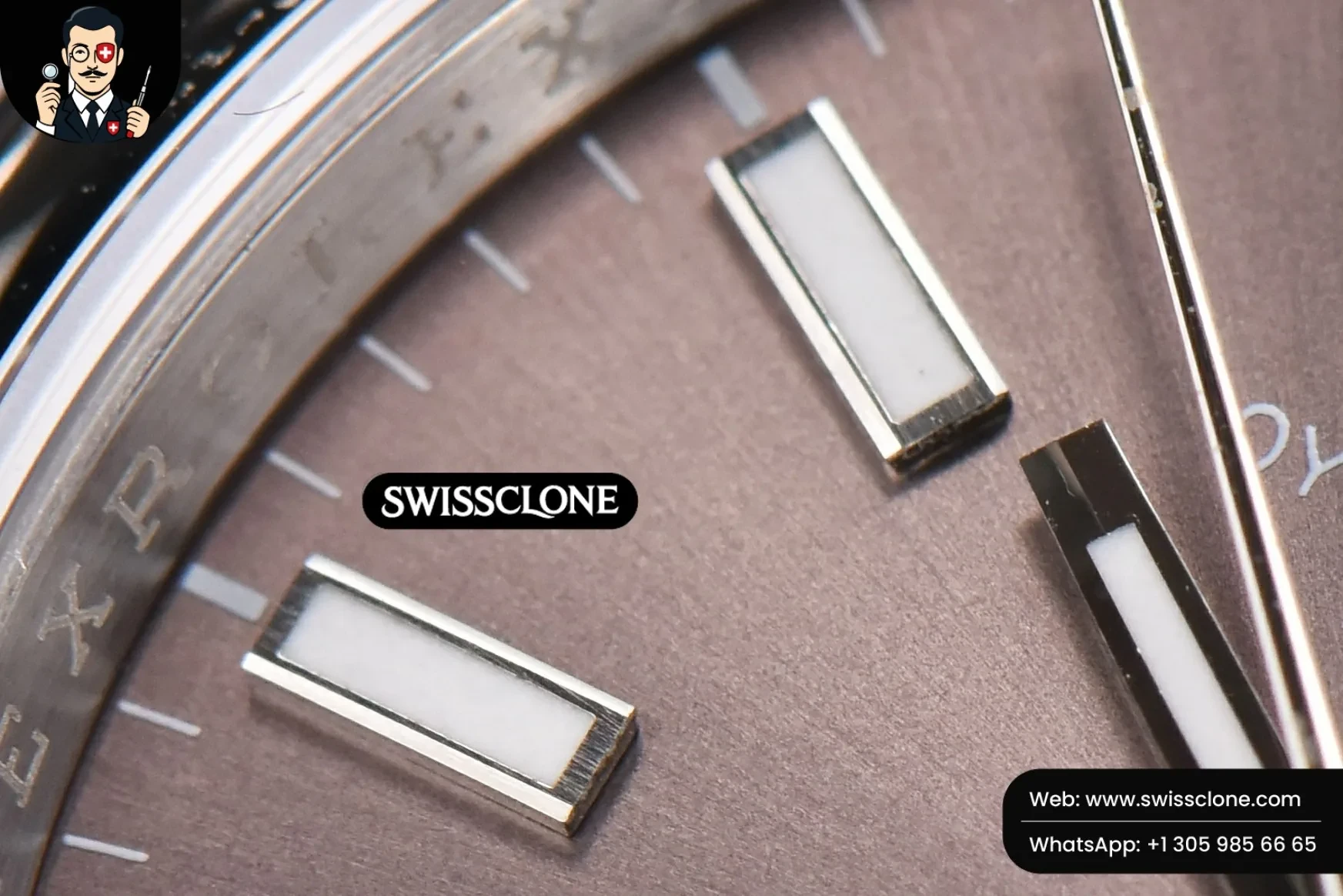 Rolex DateJust 36mm Smooth Bezel Gray Dial Stick Marker Jubilee VR3235 1:1 Super Clone - Caseback & Cloned Calibre Movement