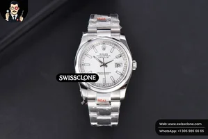 Rolex DateJust 36mm Smooth Bezel White Dial Lume Marker Oyster VR3235