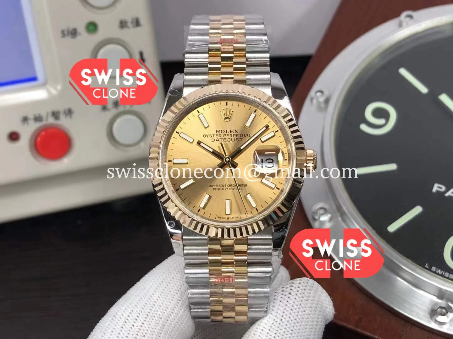 Rolex Datejust 36mm Two Tone Gold Dial 3235 904L
