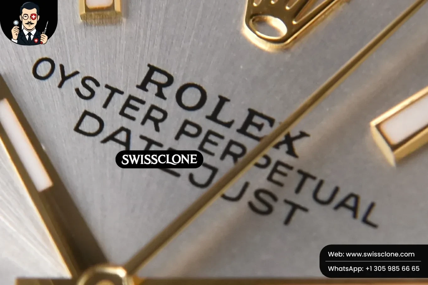 Rolex DateJust 36mm YG/SS Silver Dial Jubilee VR3235 1:1 Super Clone - Clasp & Bracelet Finishing