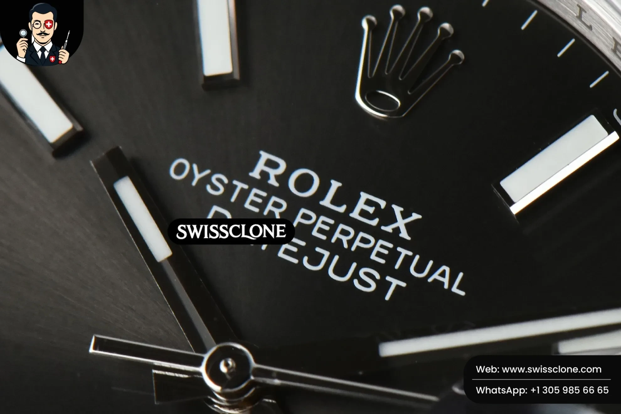 Rolex DateJust 41mm 126300 Smooth Bezel Gray Dial Oyster VS3235 1:1 Super Clone - Clasp & Bracelet Finishing