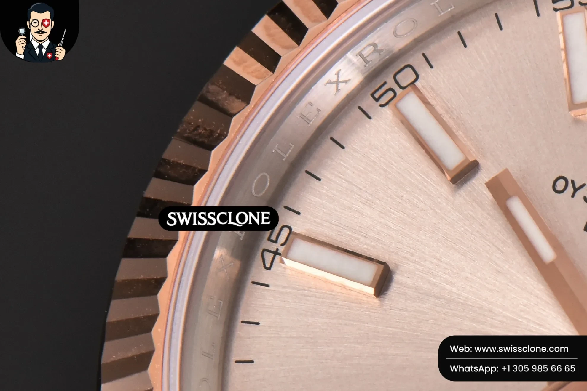 Rolex DateJust 41mm 126331 904L RG/SS Silver Dial Jubilee VS3235 1:1 Super Clone - Caseback & Cloned Calibre Movement