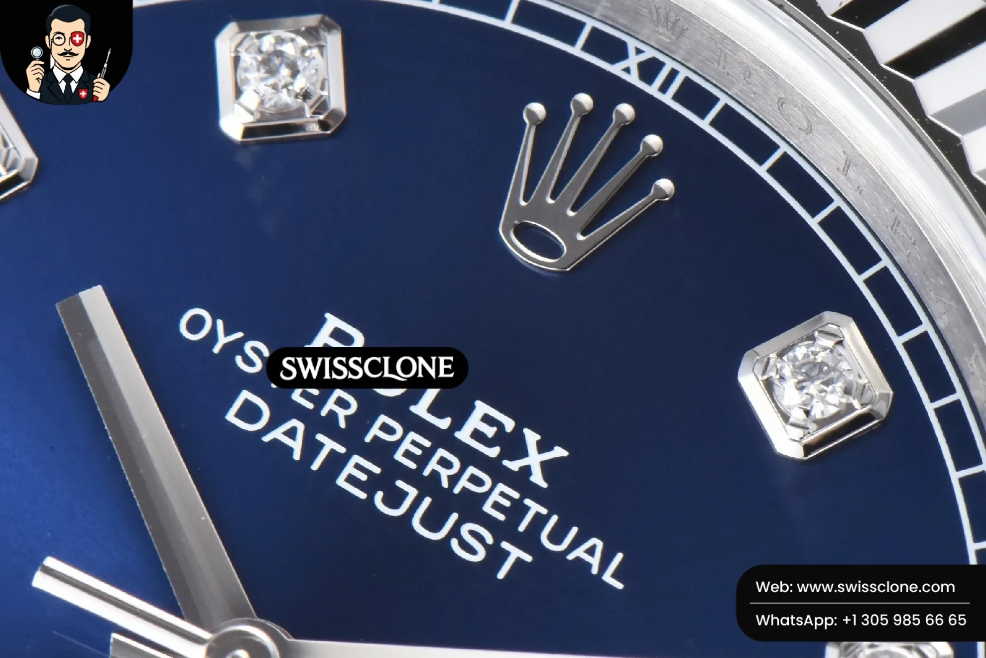 Rolex DateJust 41mm 126334 904L Clean Blue Dial Diamond Marker Jubilee VR3235 Clean Factory 1:1 Super Clone - Caseback & Cloned Calibre Movement