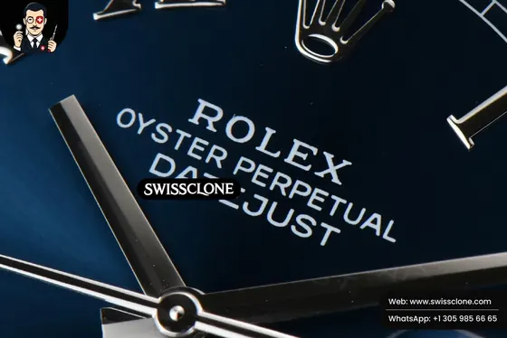 Rolex DateJust 41mm 126334 904L Fluted Bezel Blue Dial Roma Marker Jubilee 2824 1:1 Super Clone - Clasp & Bracelet Finishing
