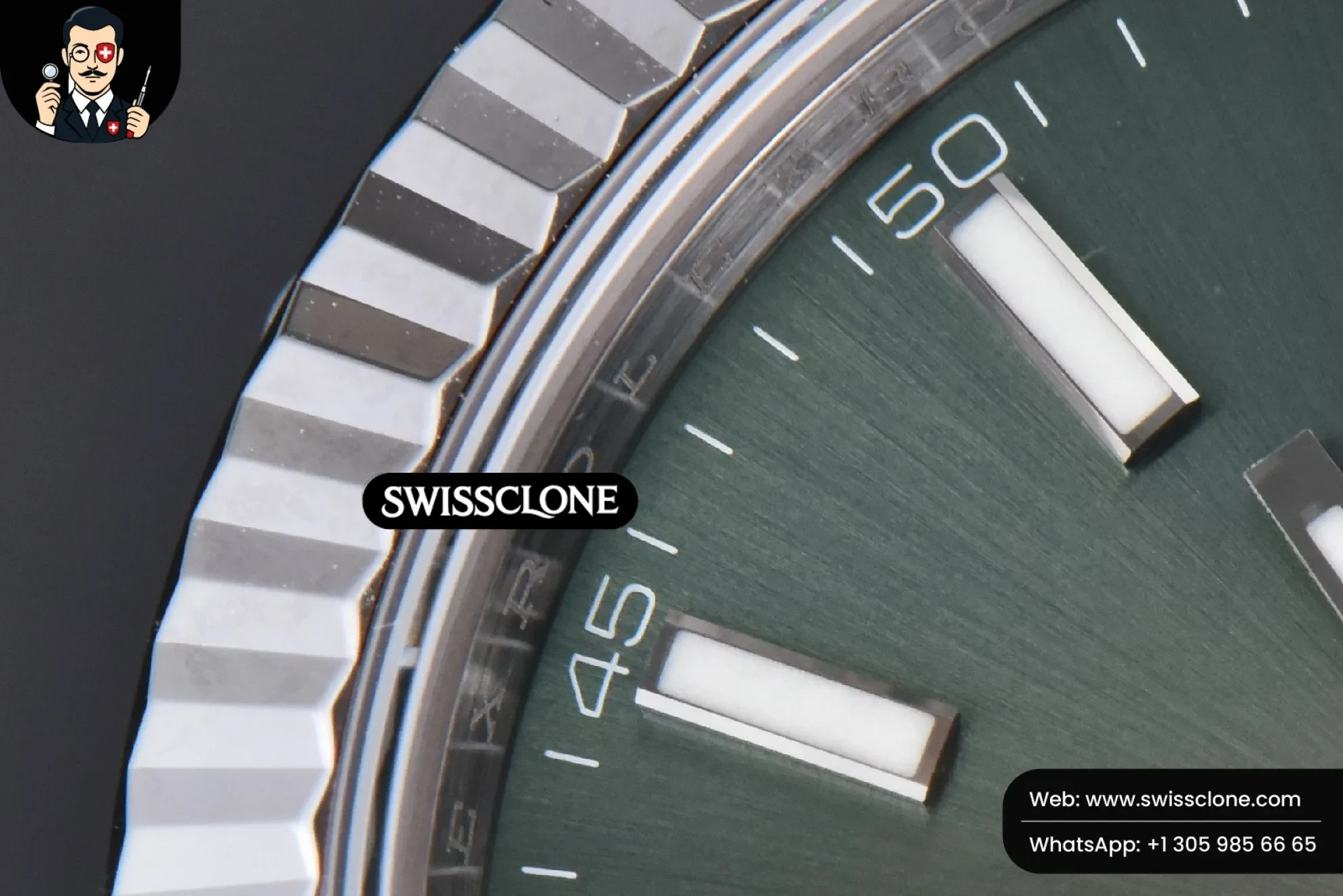 Rolex DateJust 41mm 126334 904L Mint Green Dial Jubilee VS3235 1:1 Super Clone - Caseback & Cloned Calibre Movement