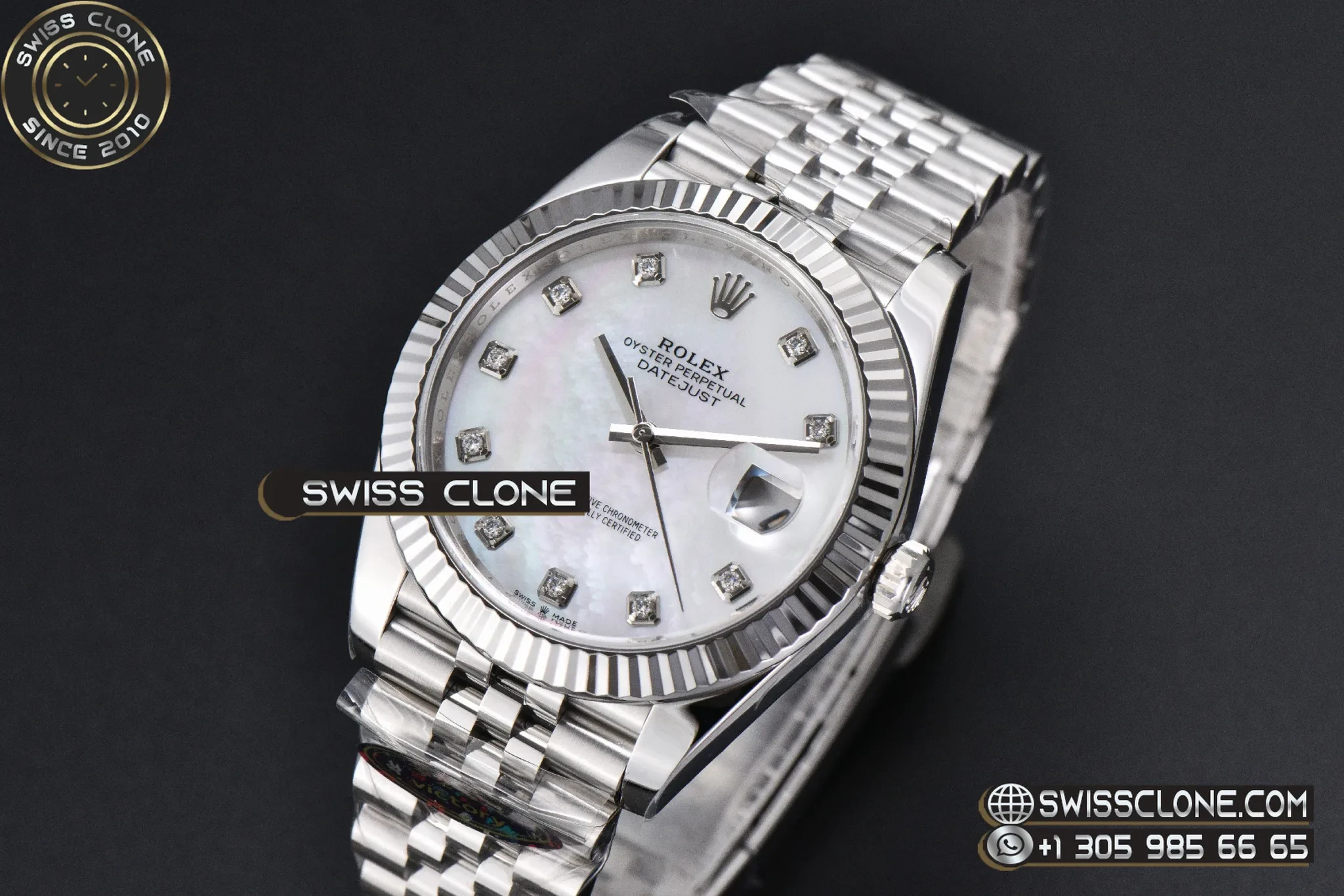Rolex DateJust 41mm 126334 904L VF MOP Dial Diamond Marker Jubilee DD3235 1:1 Super Clone - Clasp & Bracelet Finishing