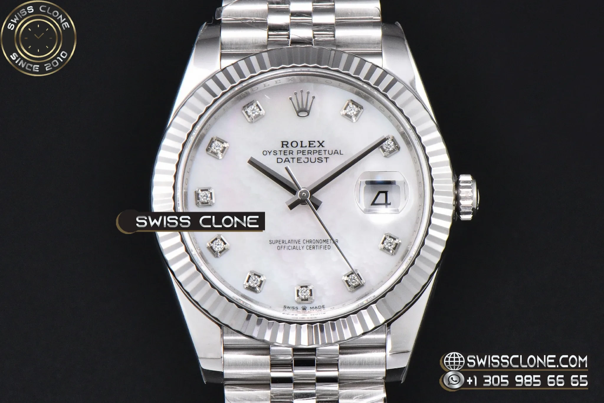 Rolex DateJust 41mm 126334 904L VF MOP Dial Diamond Marker Jubilee DD3235