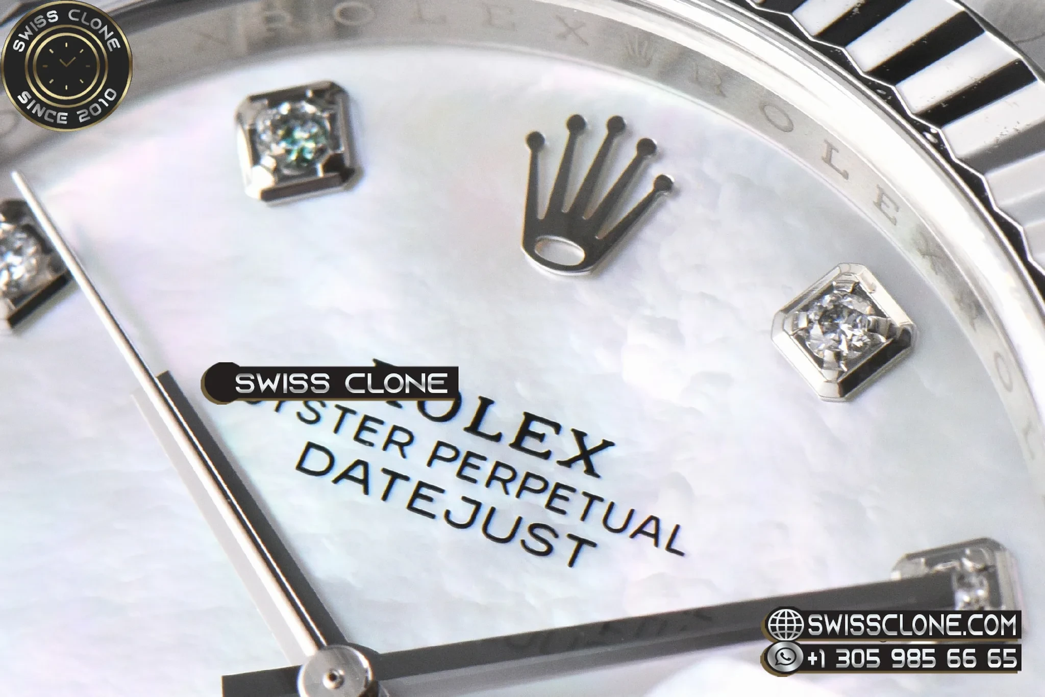 Rolex DateJust 41mm 126334 904L VF MOP Dial Diamond Marker Oyster DD3235 1:1 Super Clone - Caseback & Cloned Calibre Movement