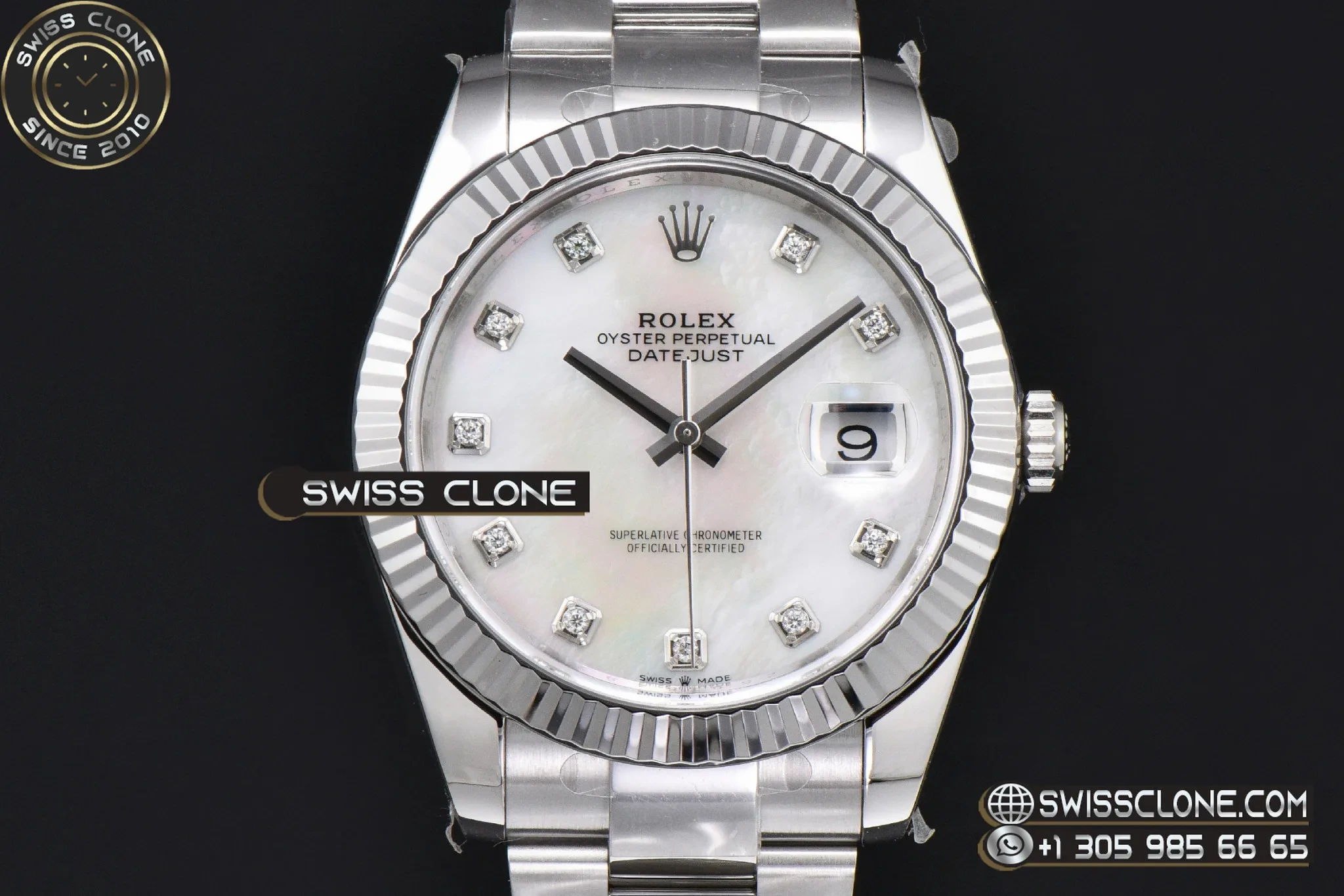 Rolex DateJust 41mm 126334 904L VF MOP Dial Diamond Marker Oyster DD3235