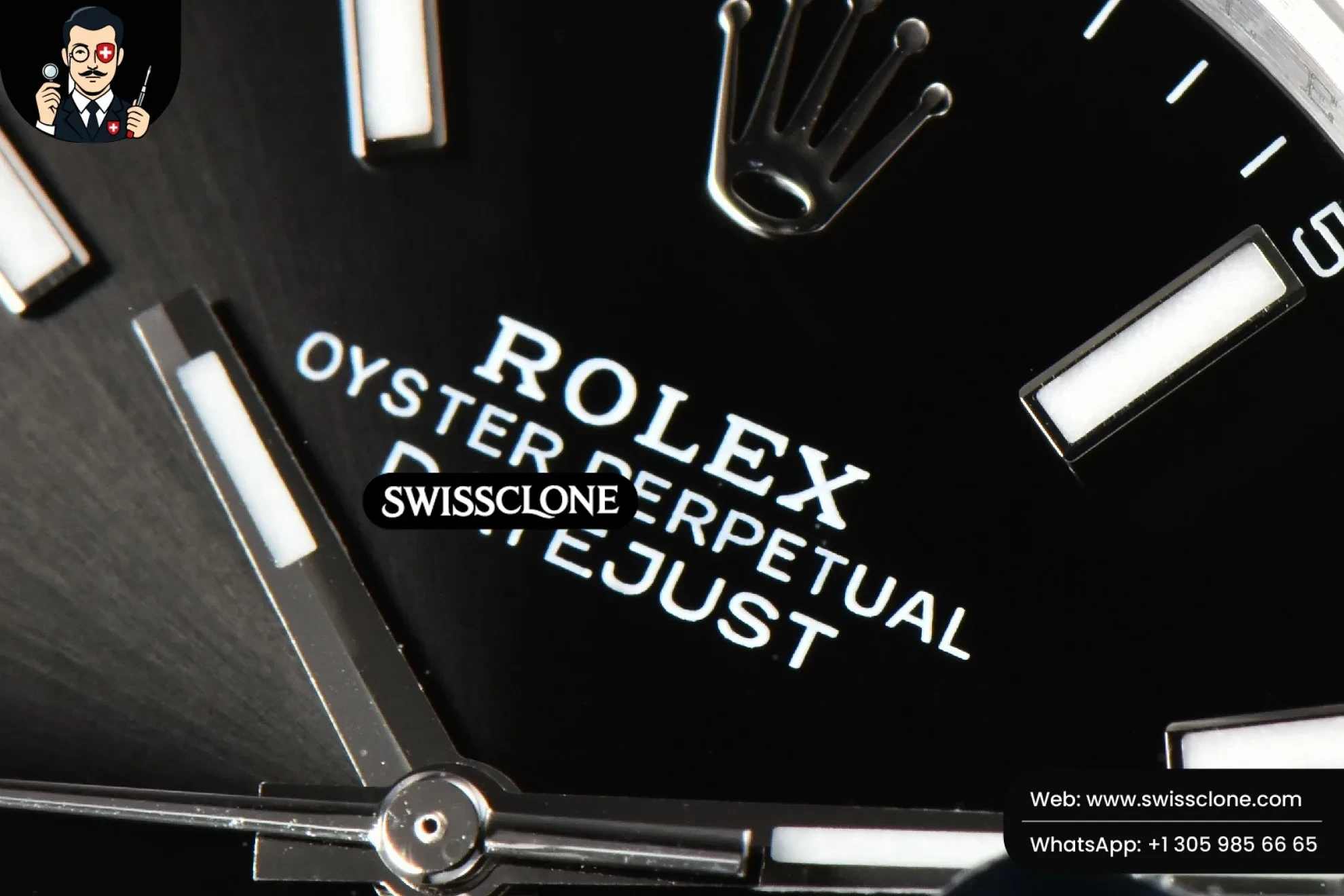 Rolex DateJust 41mm 126334 Black Dial Jubilee 2824 1:1 Super Clone - Clasp & Bracelet Finishing