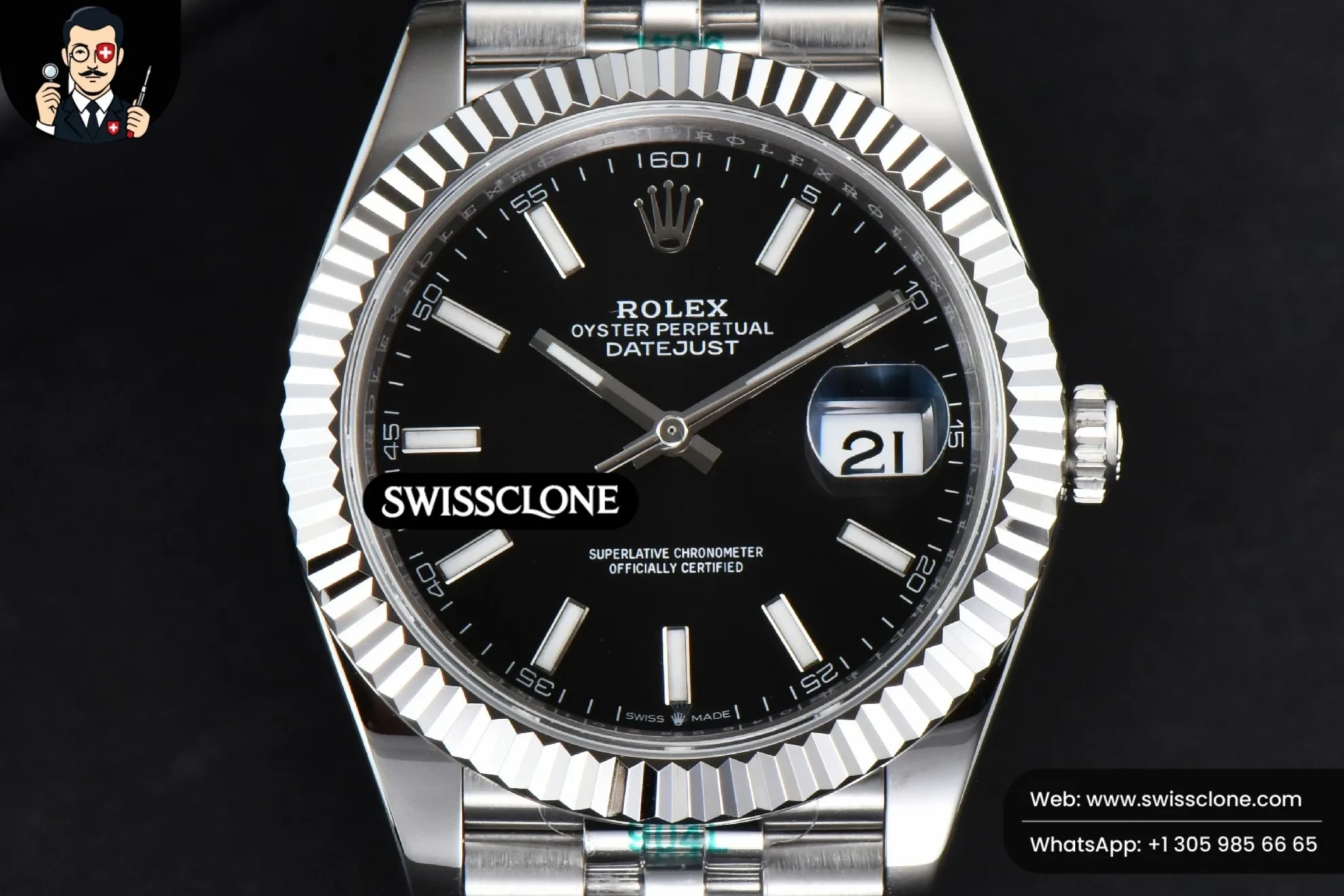 Rolex DateJust 41mm 126334 Black Dial Jubilee 2824
