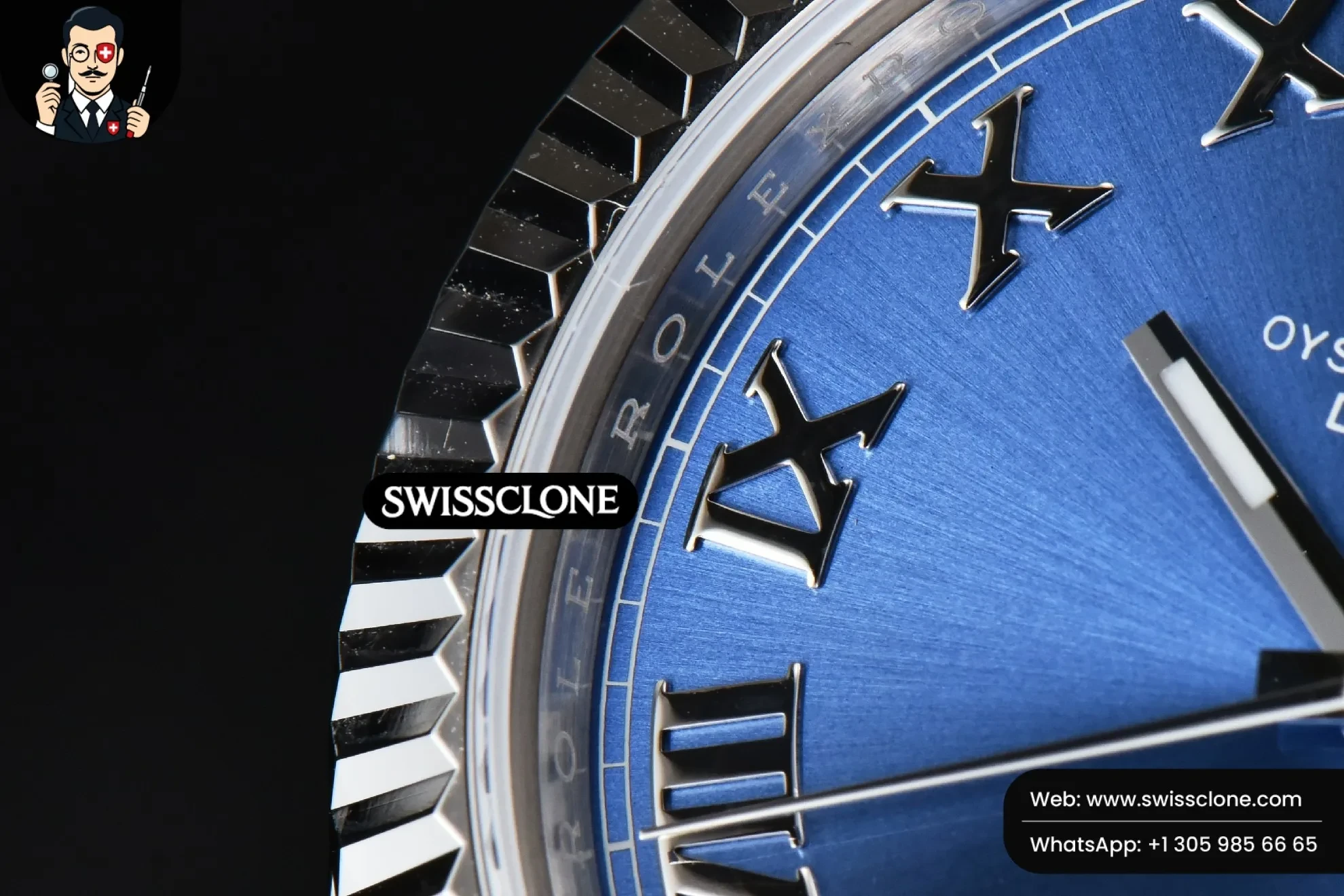 Rolex DateJust 41mm 126334 Blue Dial Roma Marker Jubilee 2824 1:1 Super Clone - Caseback & Cloned Calibre Movement