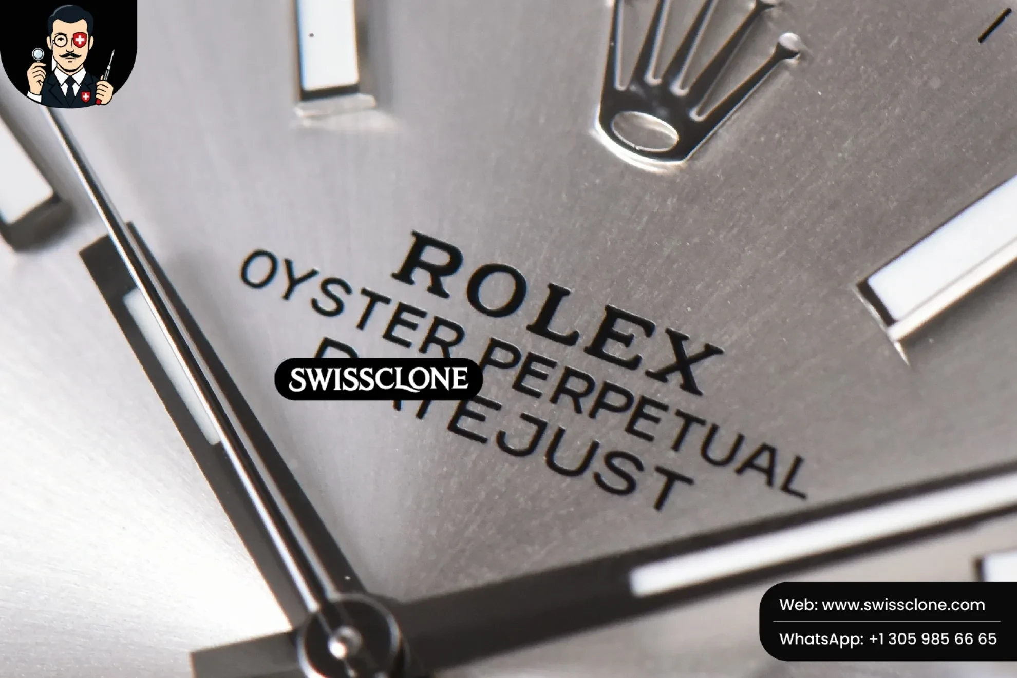 Rolex DateJust 41mm 126334 Fluted Bezel Silver Dial Oyster VS3235 (SW-31786) 1:1 Super Clone - Clasp & Bracelet Brushed Finishing