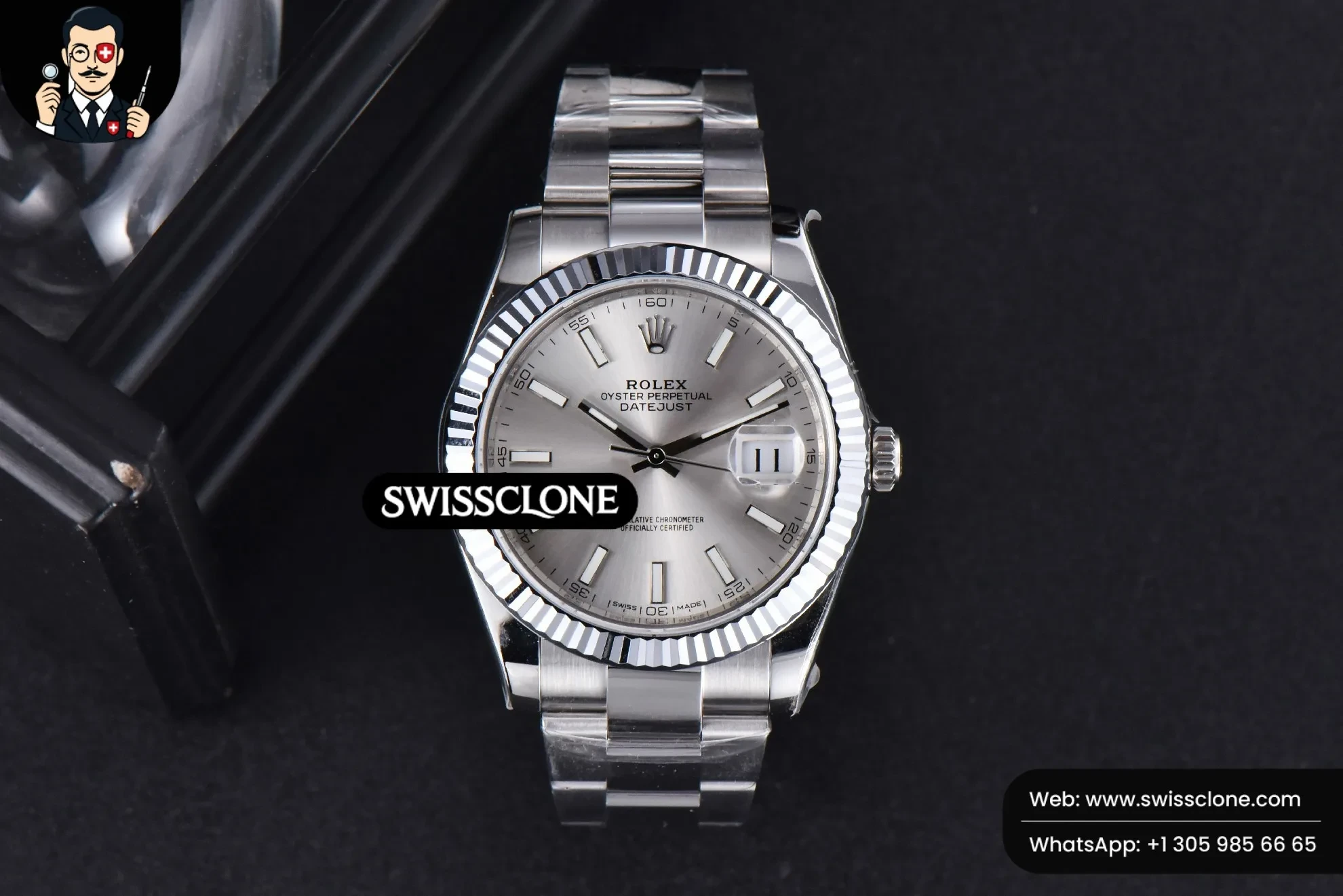Rolex DateJust 41mm 126334 Fluted Bezel Silver Dial Oyster VS3235