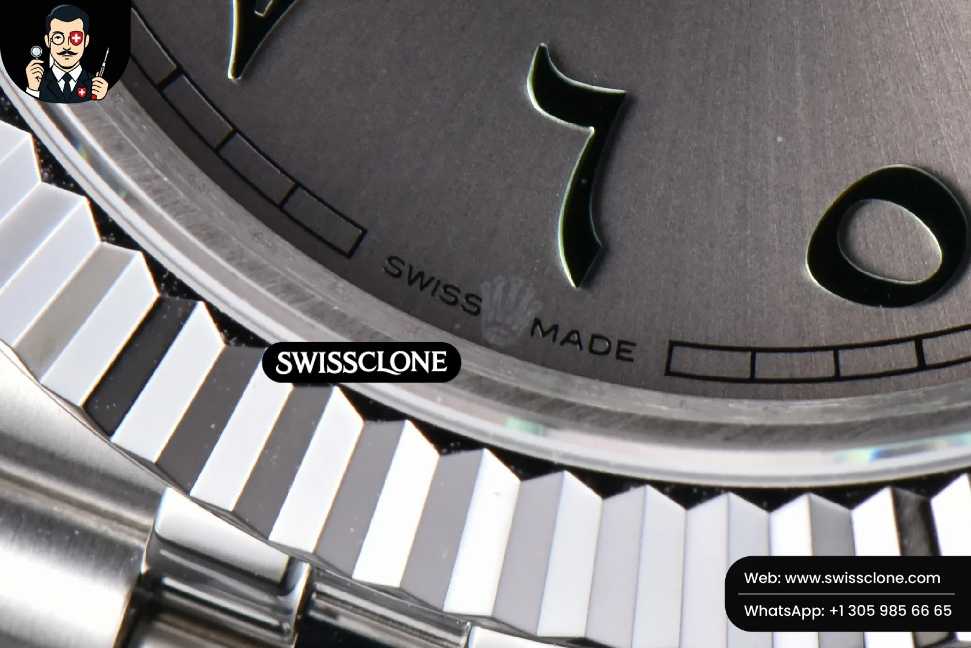 Rolex DateJust 41mm 126334 Gray Arabic Dial Jubilee 1:1 Super Clone - On-Wrist Presence View