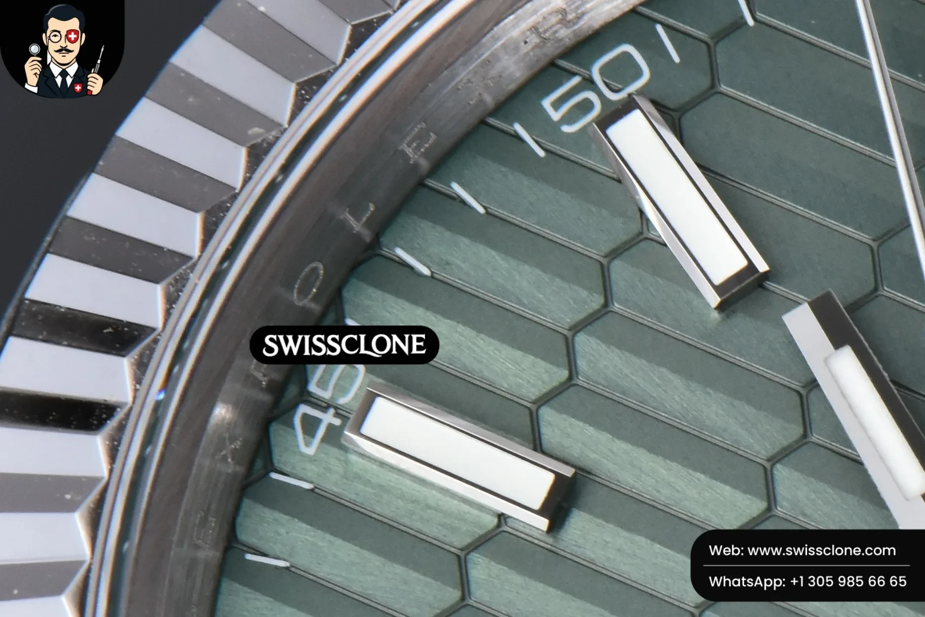 Rolex DateJust 41mm 126334 Mint Green Motif Dial Jubilee 1:1 Super Clone - Caseback & Cloned Calibre Movement