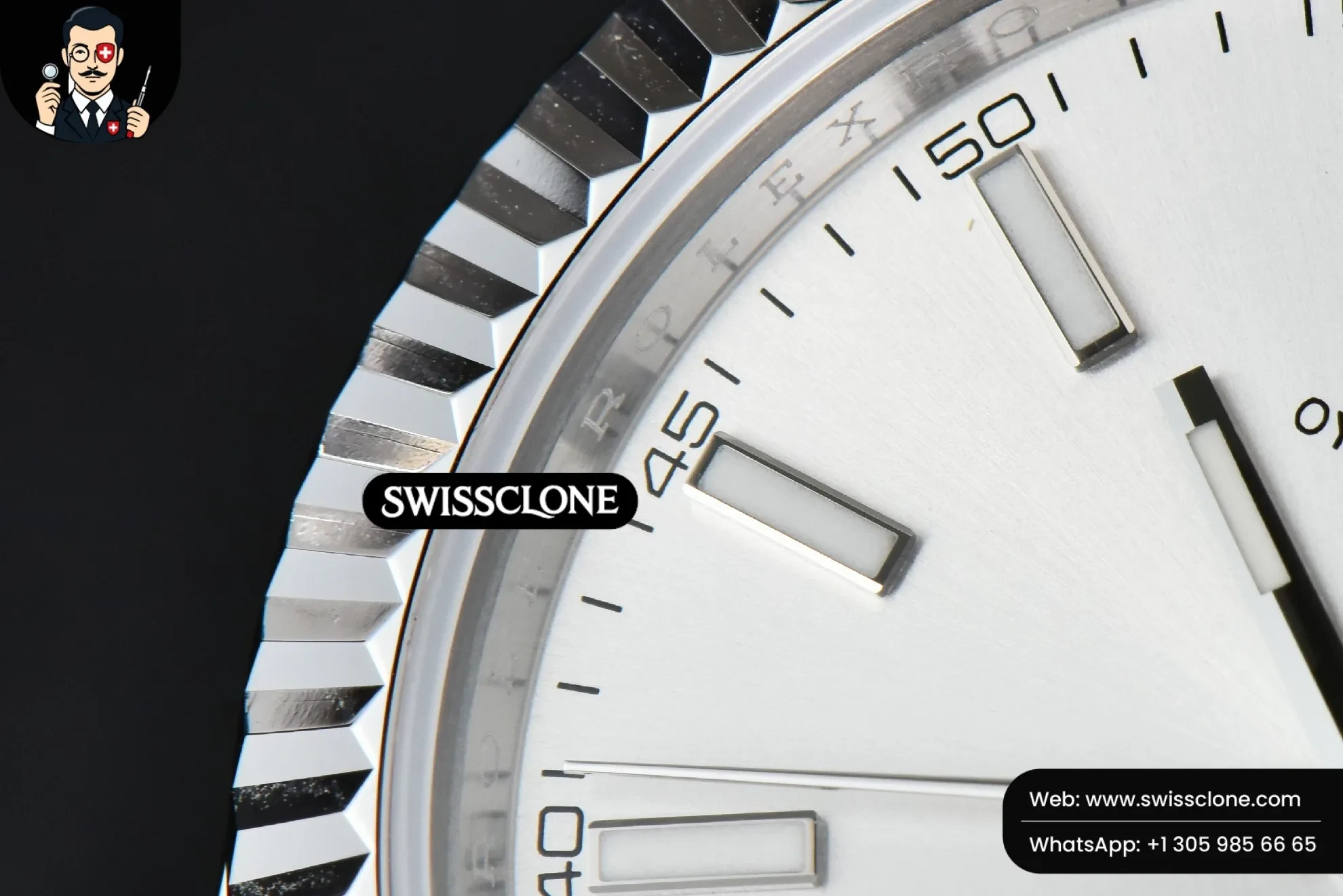 Rolex DateJust 41mm 126334 Silver Dial Jubilee 2824 1:1 Super Clone - Caseback & Cloned Calibre Movement