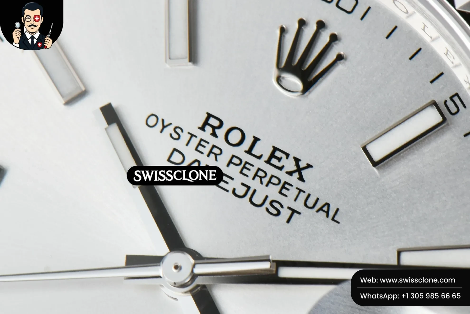 Rolex DateJust 41mm 126334 Silver Dial Jubilee 2824 1:1 Super Clone - Clasp & Bracelet Finishing
