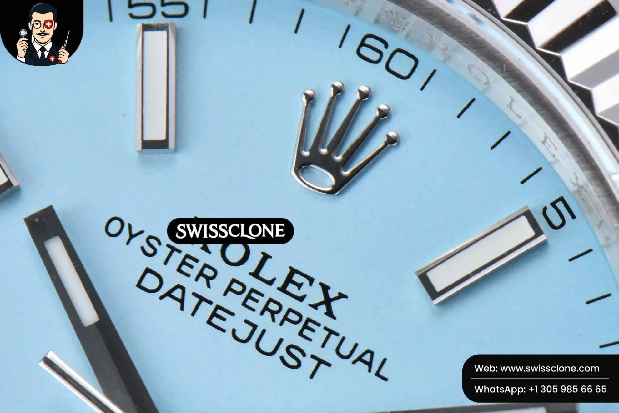 Rolex DateJust 41mm 126334 Tiffany Blue Dial Jubilee Tungsten Heavy 1:1 Super Clone - Caseback & Cloned Calibre Movement