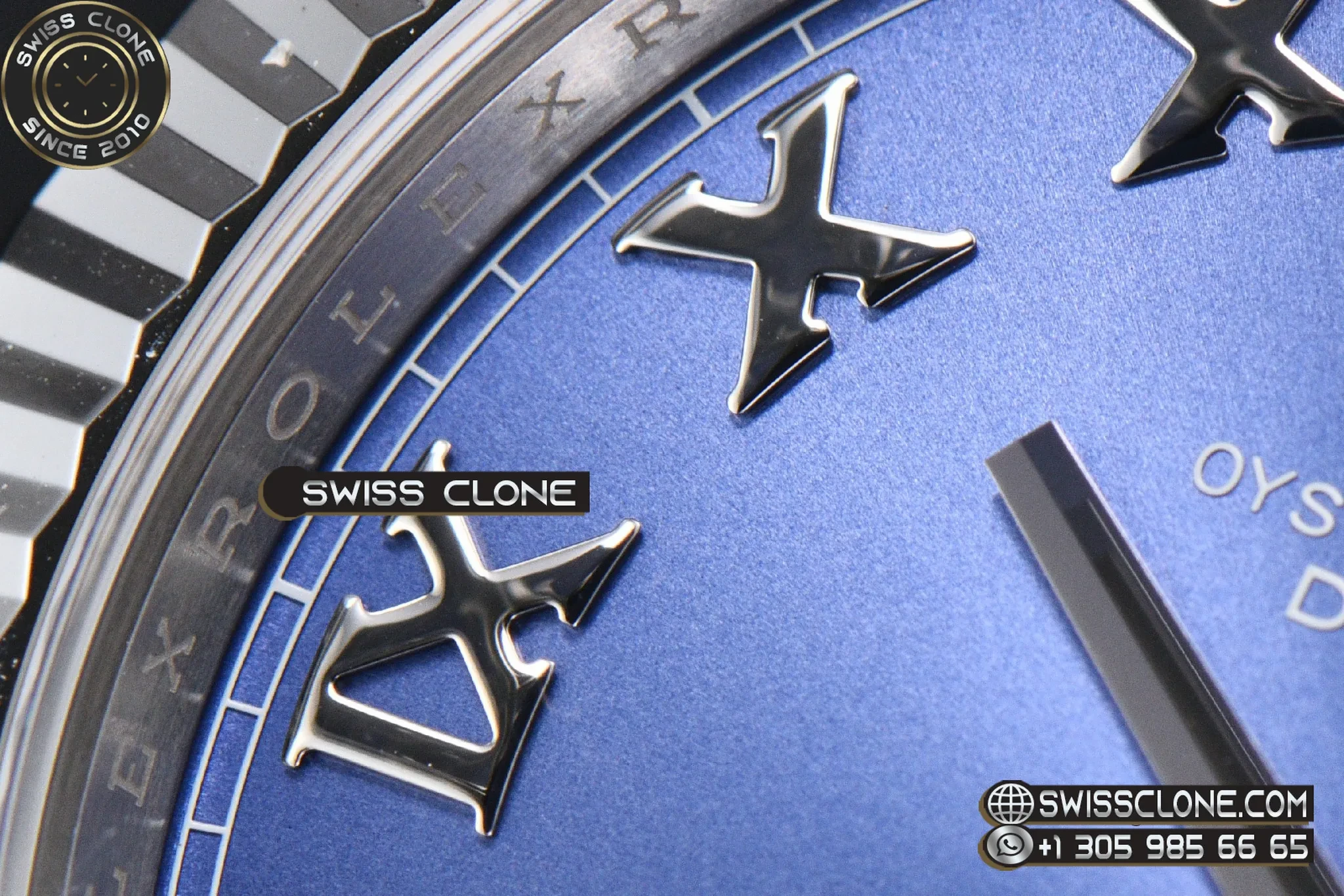 Rolex DateJust 41mm 126334 VF Blue Dial Oyster DD3235 1:1 Super Clone - Caseback & Cloned Calibre Movement