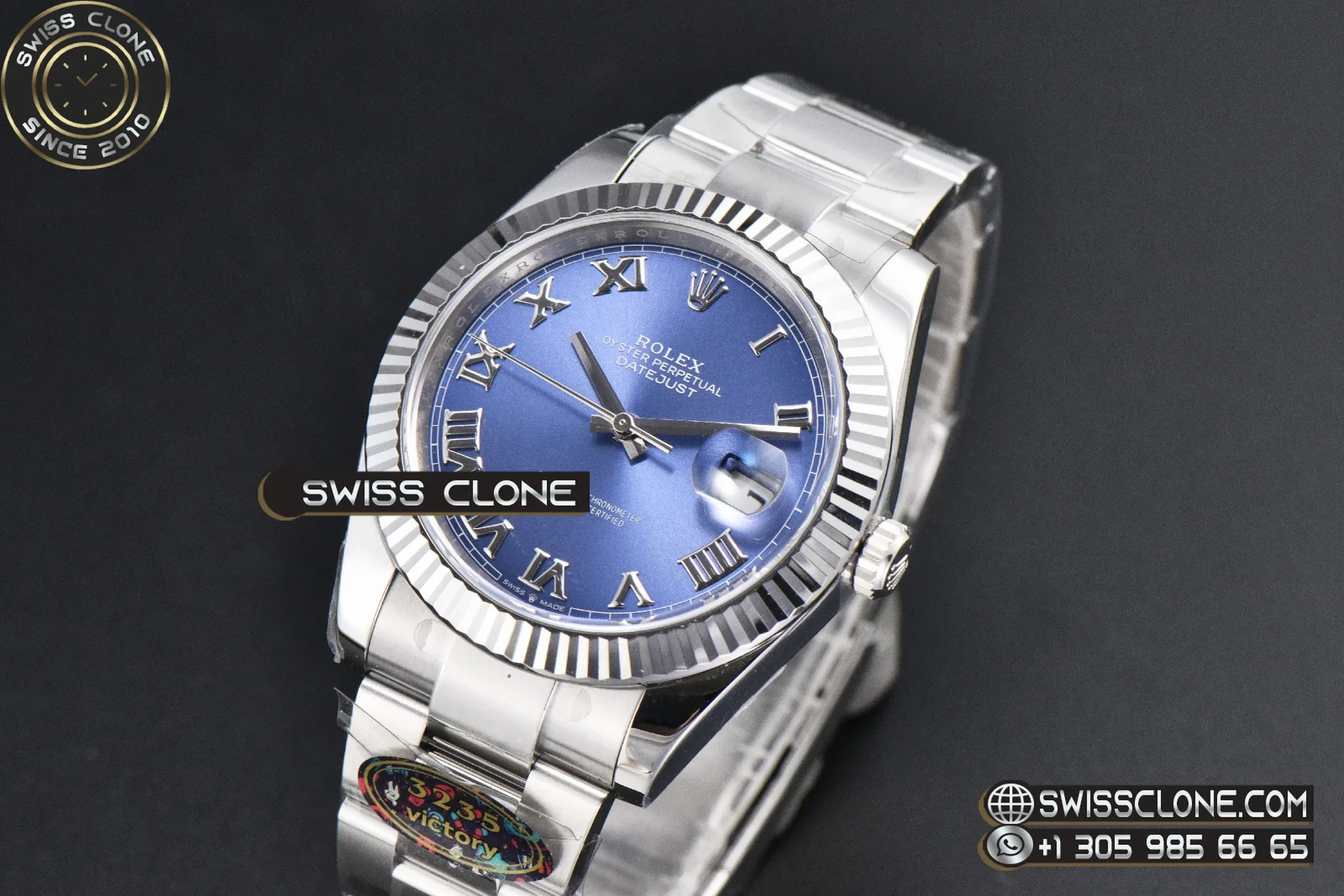 Rolex DateJust 41mm 126334 VF Blue Dial Oyster DD3235 1:1 Super Clone - Clasp & Bracelet Finishing