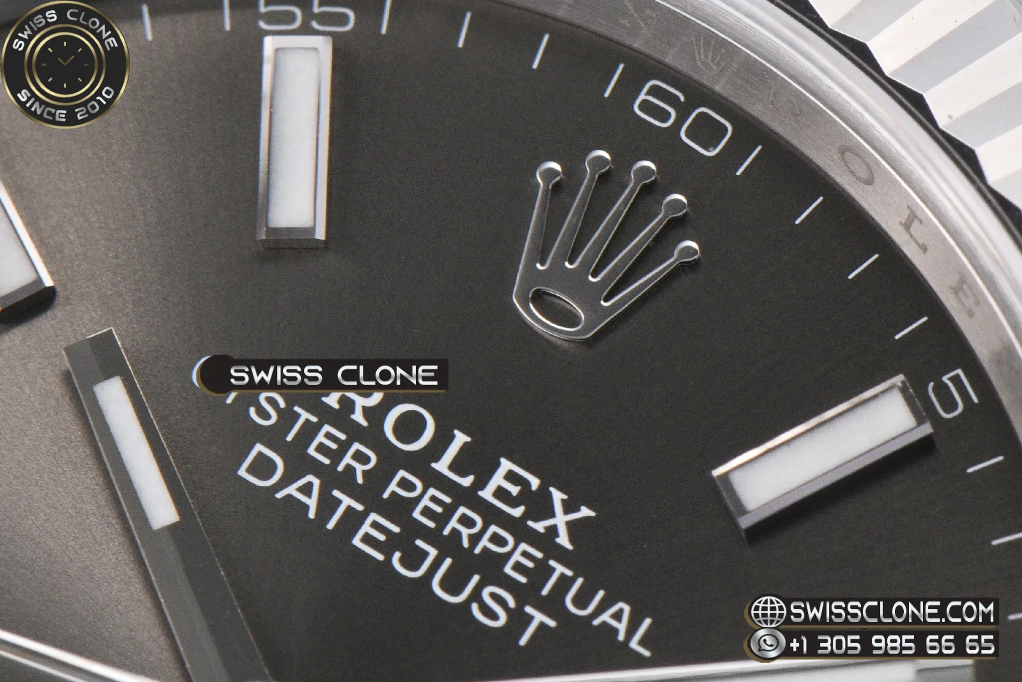 Rolex DateJust 41mm 126334 VF Gray Dial Jubilee DD3235 1:1 Super Clone - Caseback & Cloned Calibre Movement