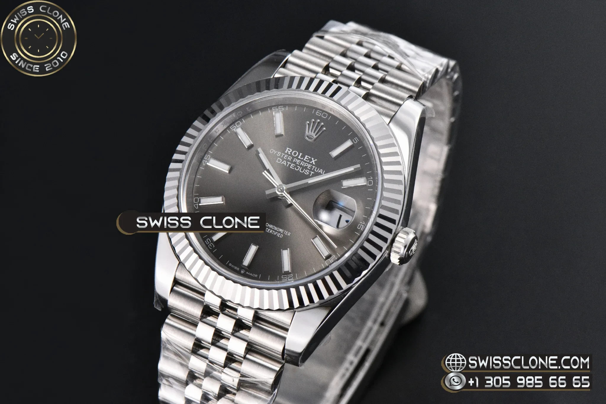 Rolex DateJust 41mm 126334 VF Gray Dial Jubilee DD3235 1:1 Super Clone - Clasp & Bracelet Finishing