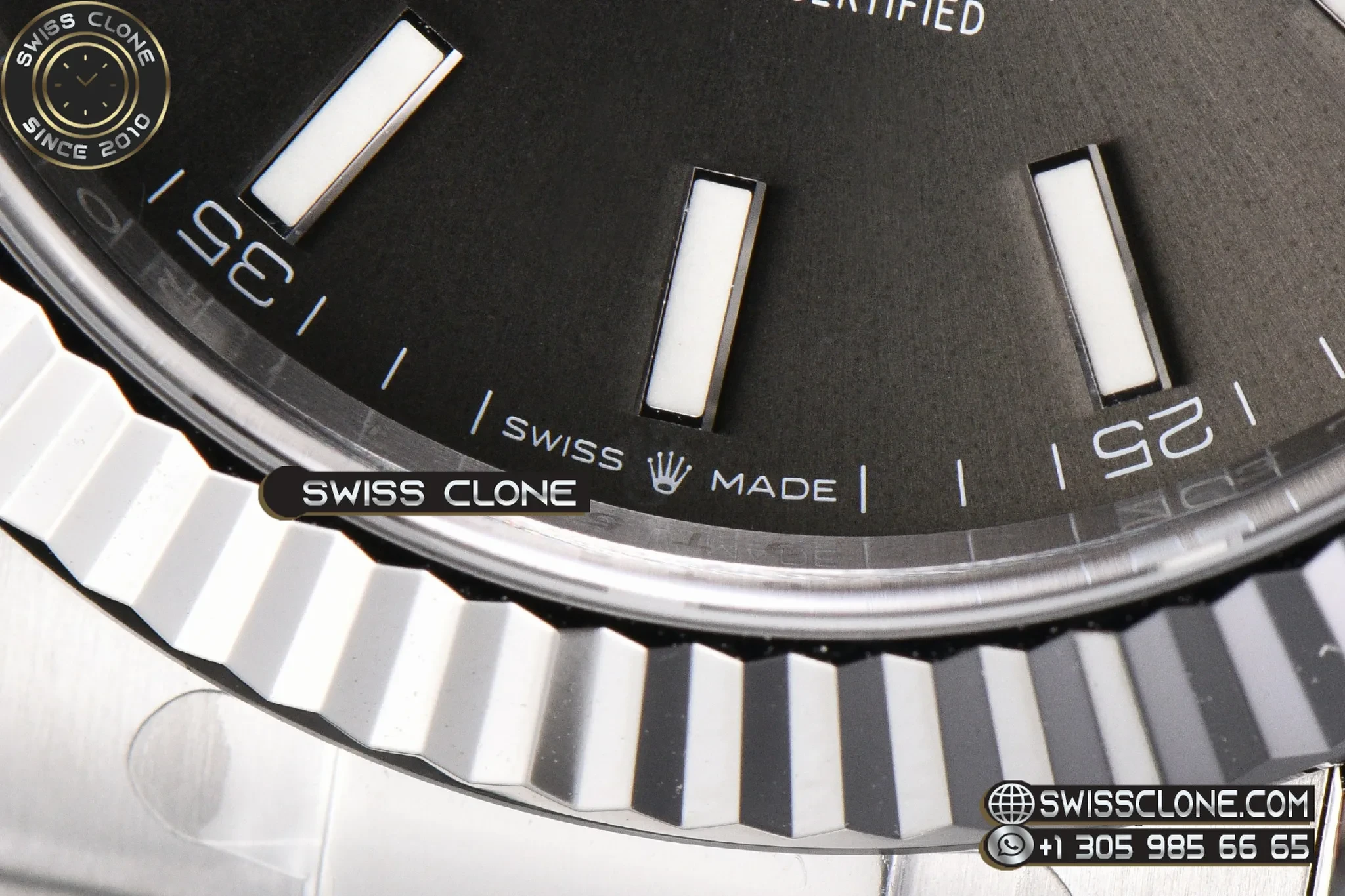 Rolex DateJust 41mm 126334 VF Gray Dial Oyster DD3235 1:1 Super Clone - Caseback & Cloned Calibre Movement