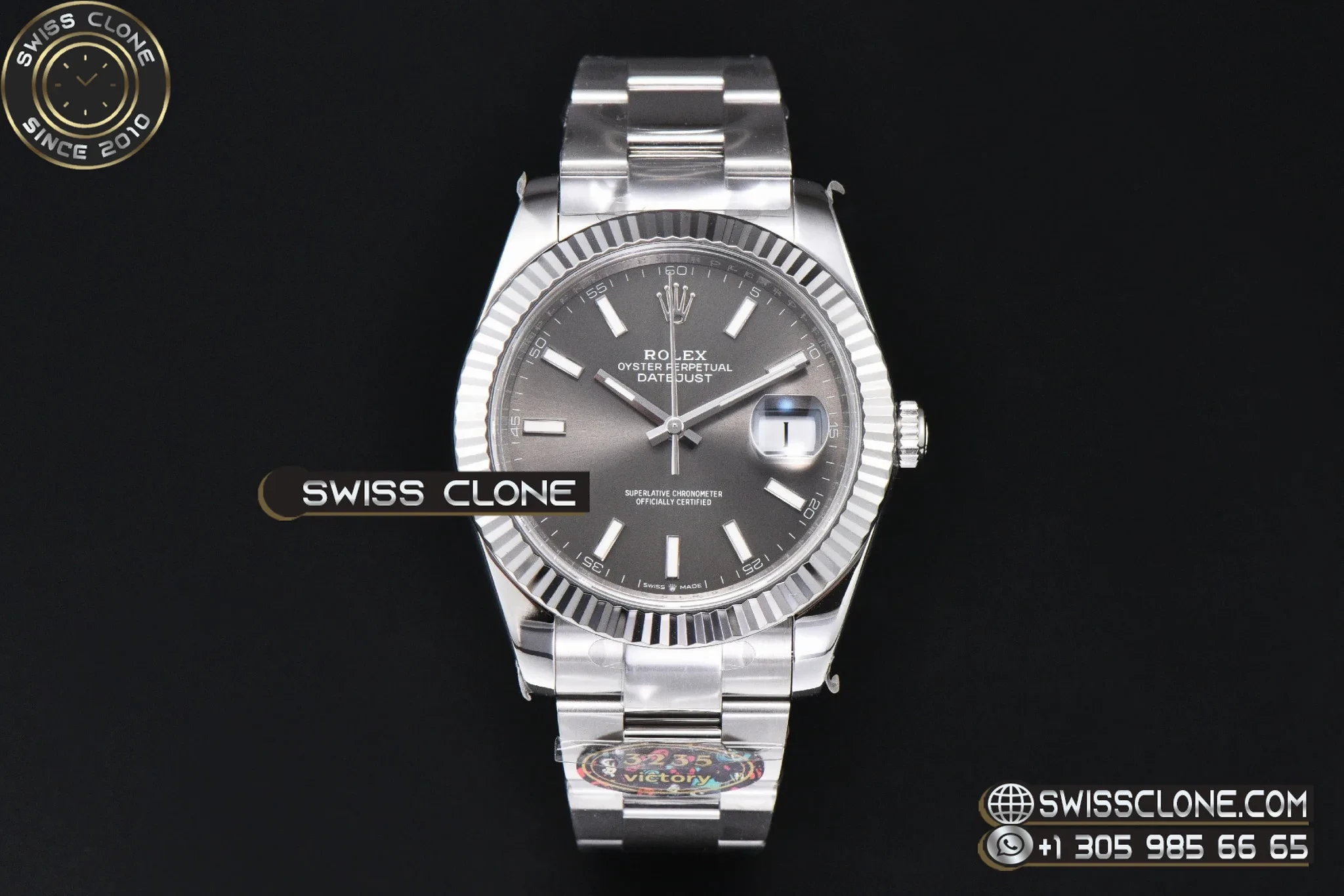 Rolex DateJust 41mm 126334 VF Gray Dial Oyster DD3235