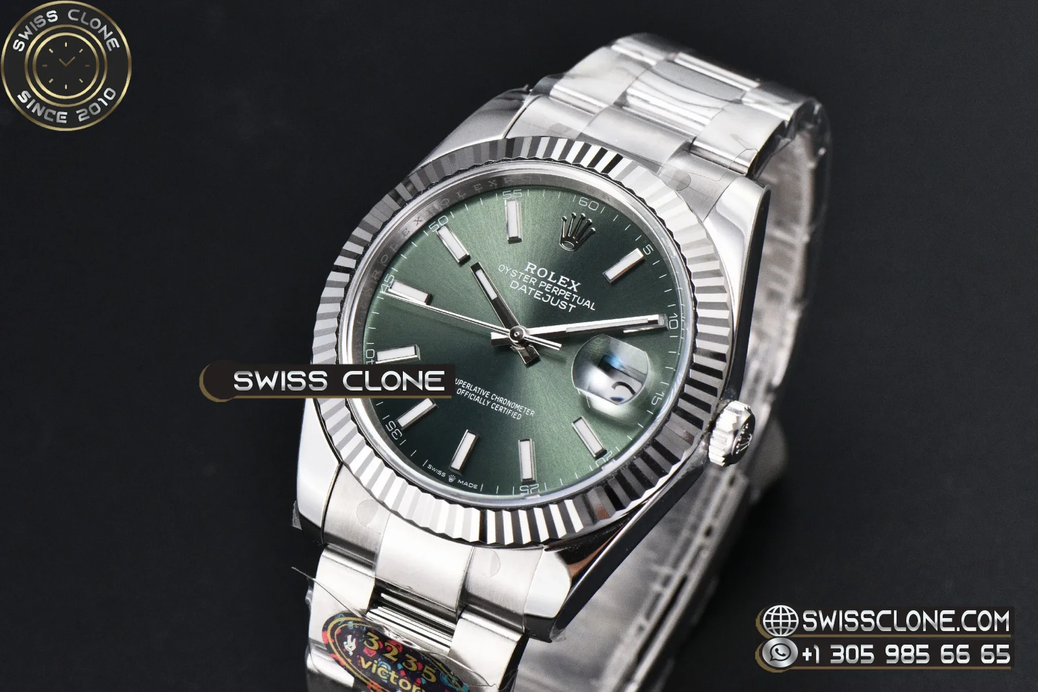 Rolex DateJust 41MM 126334 VF Mint Green Dial 1:1 Super Clone - Clasp & Bracelet Finishing