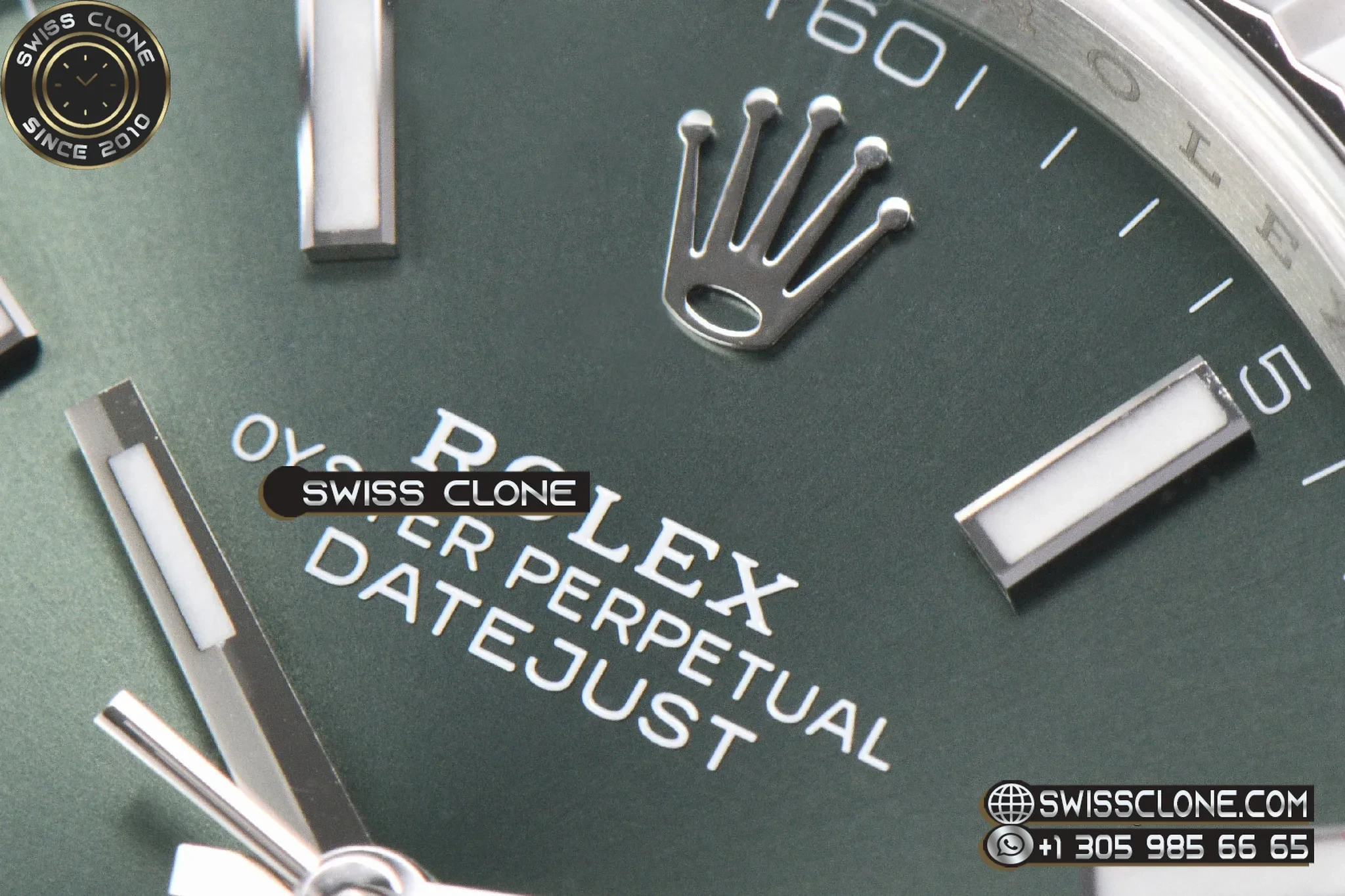 Rolex DateJust 41mm 126334 VF Mint Green Dial Jubilee DD3235 1:1 Super Clone - Lateral Case Thickness Profile