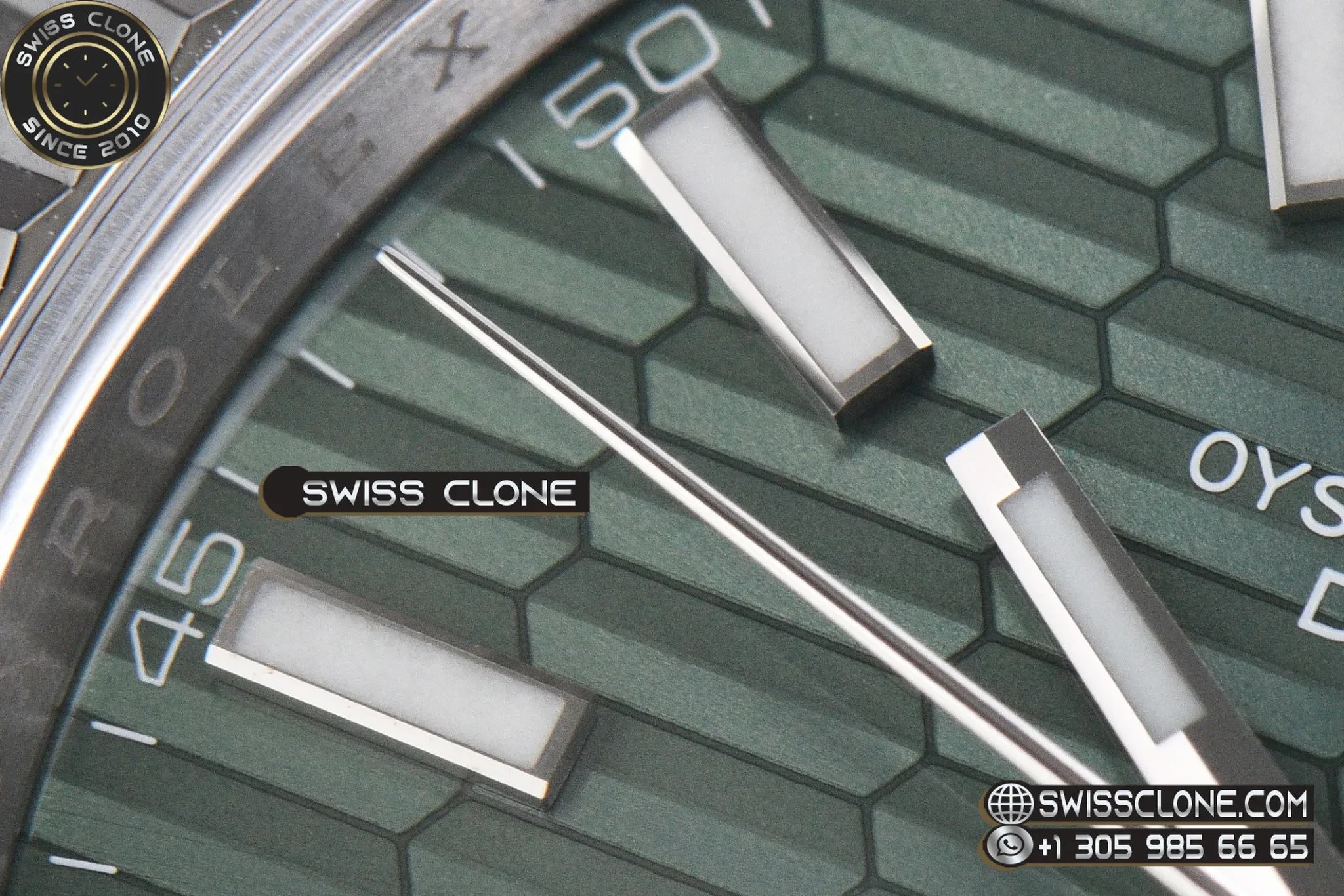 Rolex DateJust 41mm 126334 VF Mint Green Motif Dial Oyster DD3235 1:1 Super Clone - On-Wrist Presence View