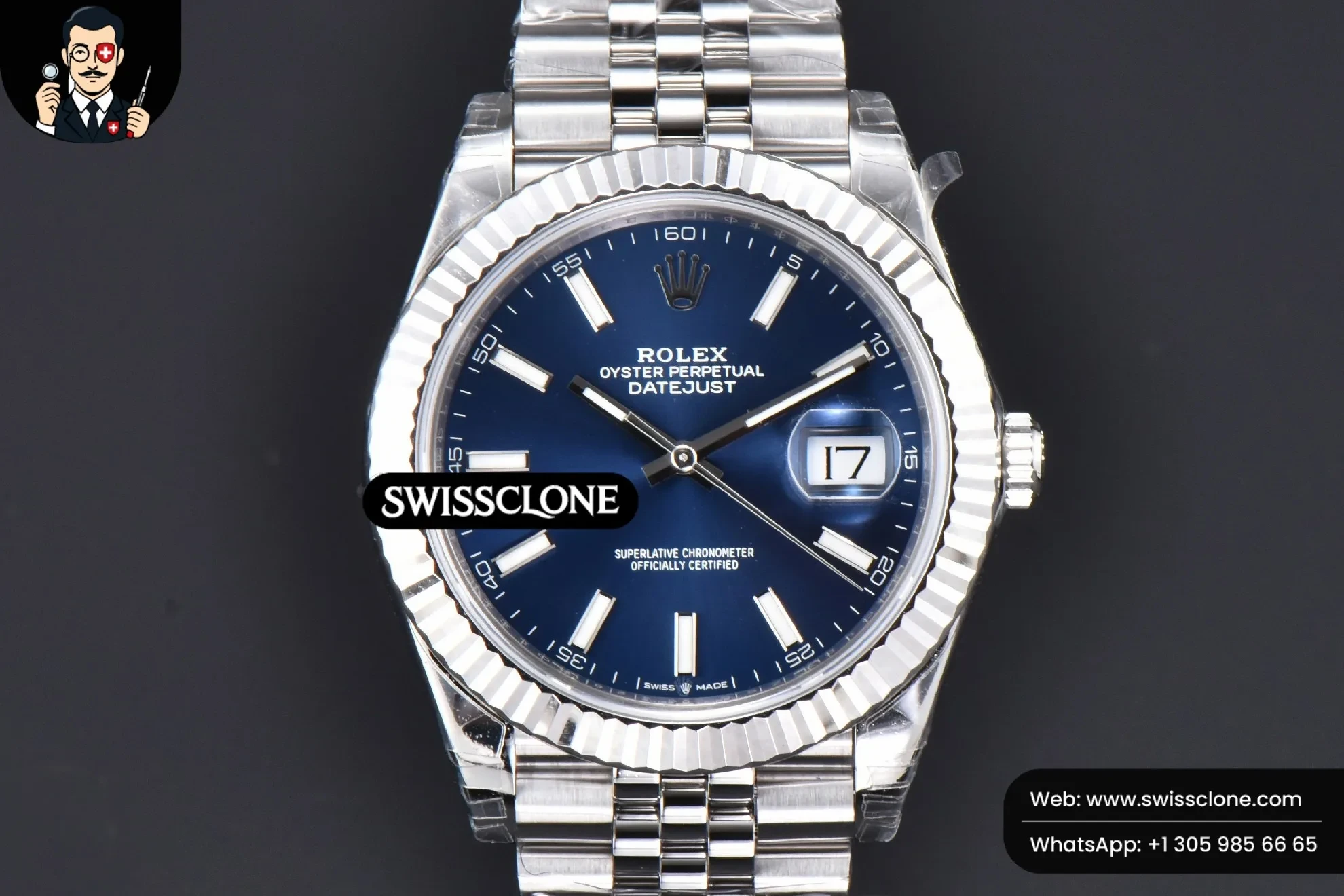 Rolex DateJust 41mm 904L Blue Dial Jubilee VS3235