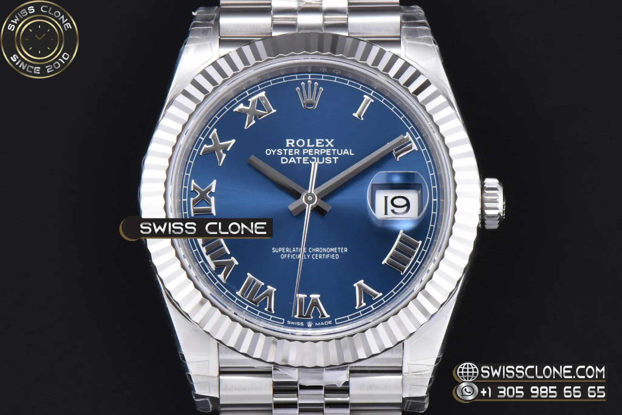 Rolex DateJust 41mm 904L Blue Dial Roman Marker Jubilee VS3235 1:1 Super Clone - Clasp & Bracelet Finishing