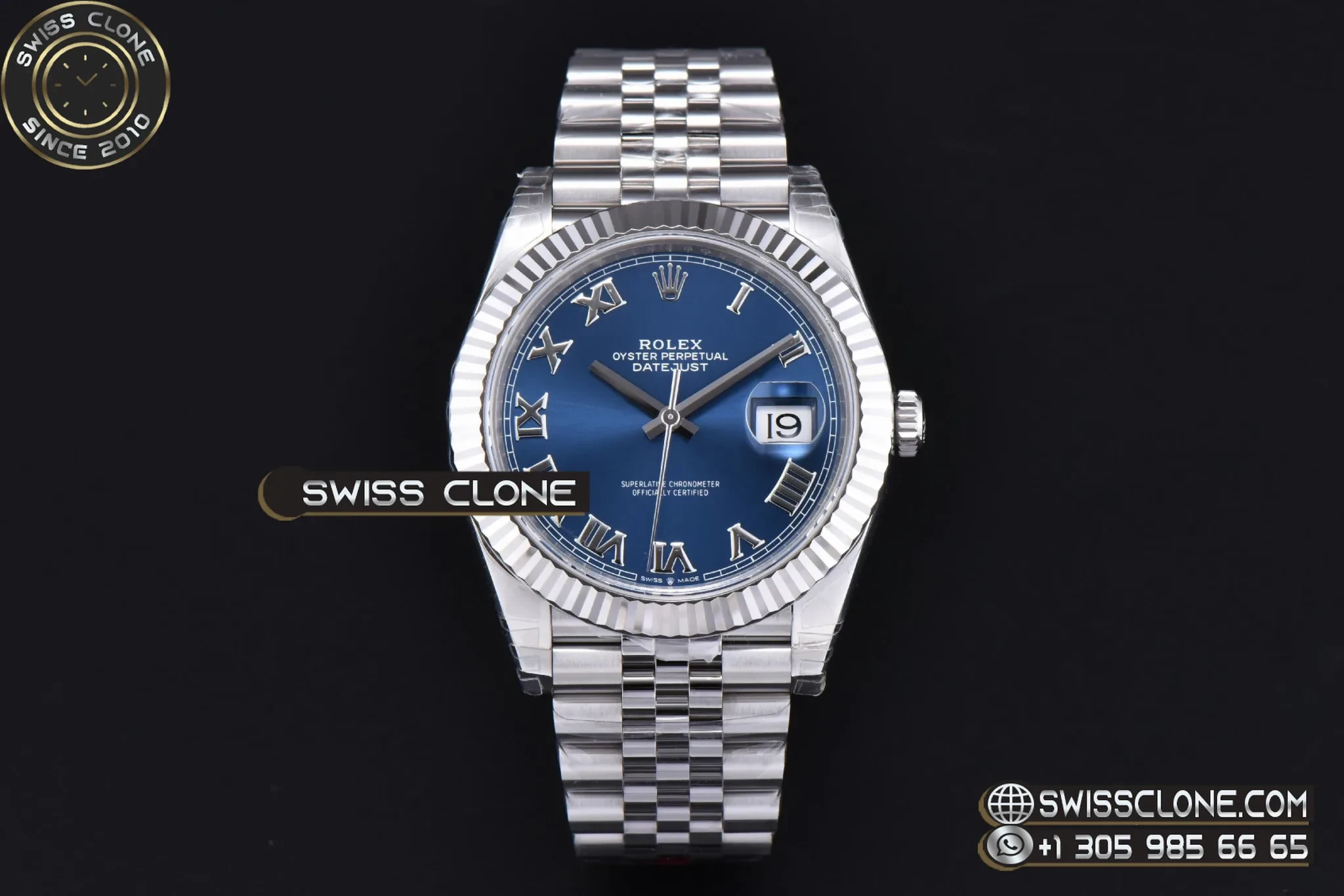 Rolex DateJust 41mm 904L Blue Dial Roman Marker Jubilee VS3235