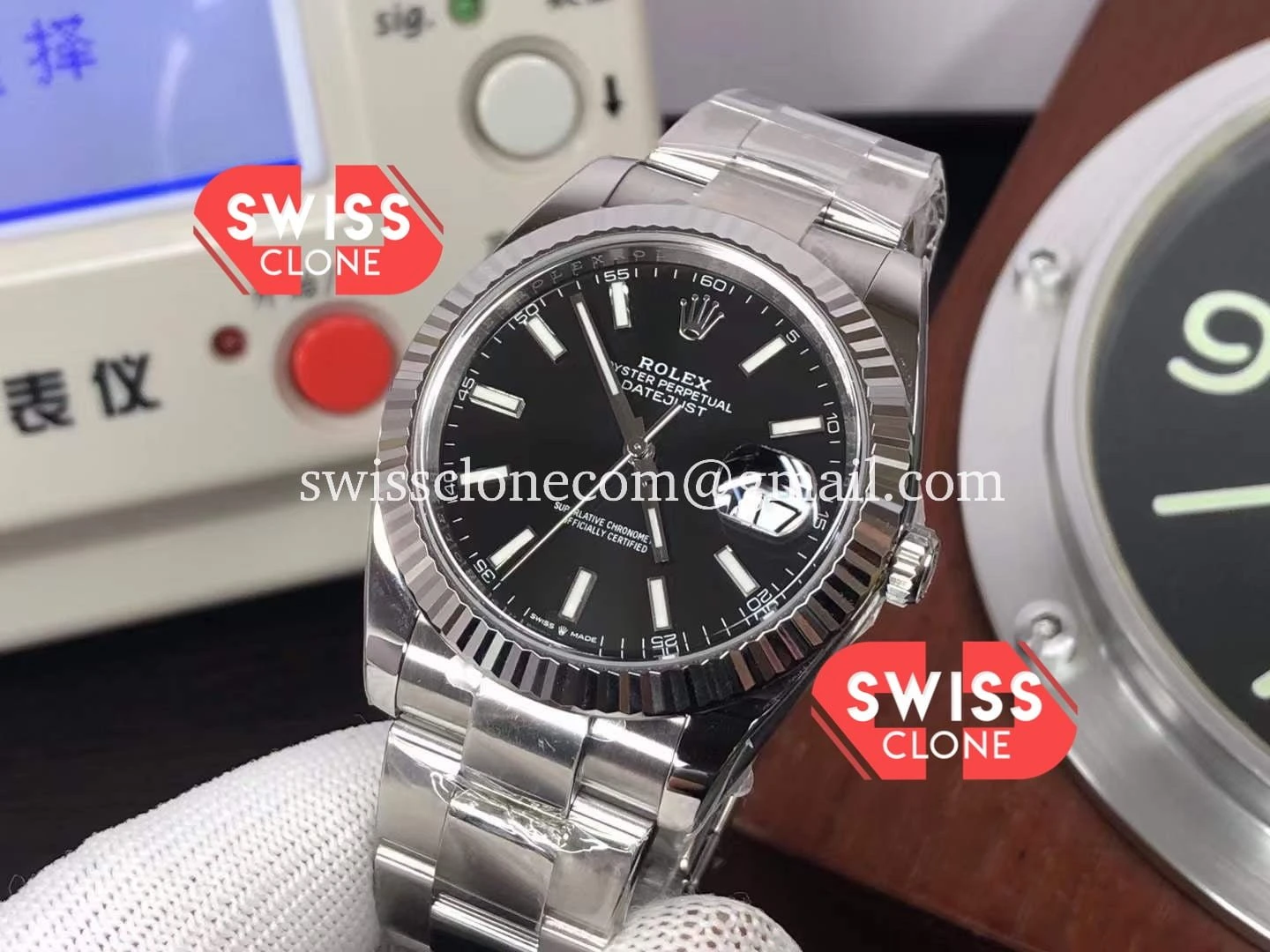 Rolex Datejust 41mm Black Dial Cal.3235 1:1 Super Clone - Bezel & Case Profile