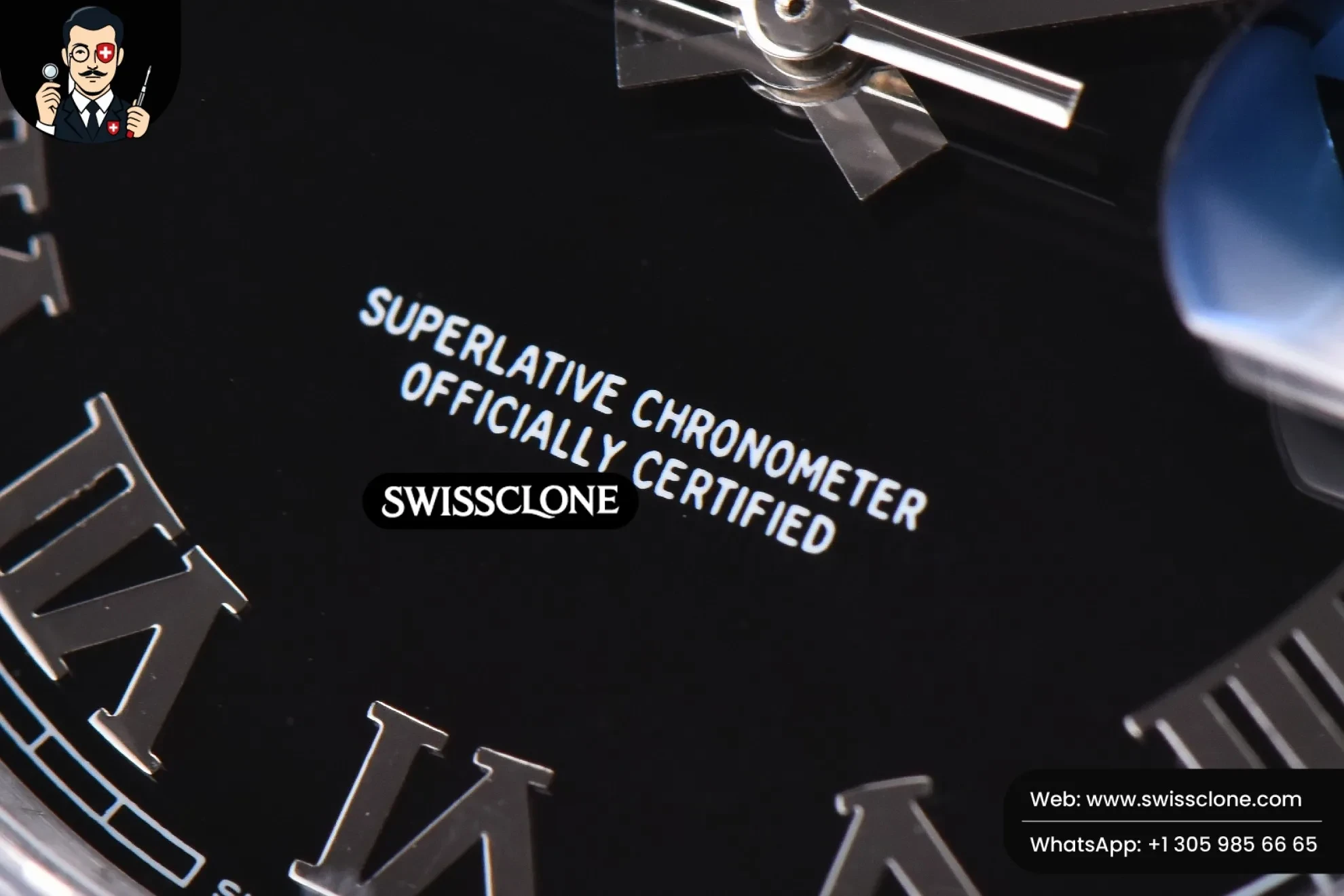 Rolex Datejust 41mm Black Dial Roma Marker Fluted Bezel Jubille VR3235 1:1 Super Clone - Lateral Case Thickness Profile