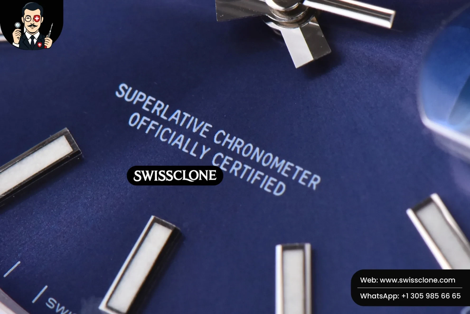 Rolex Datejust 41mm Blue Dial Lume Marker Fluted Bezel Jubille VR3235 1:1 Super Clone - Lateral Case Thickness Profile