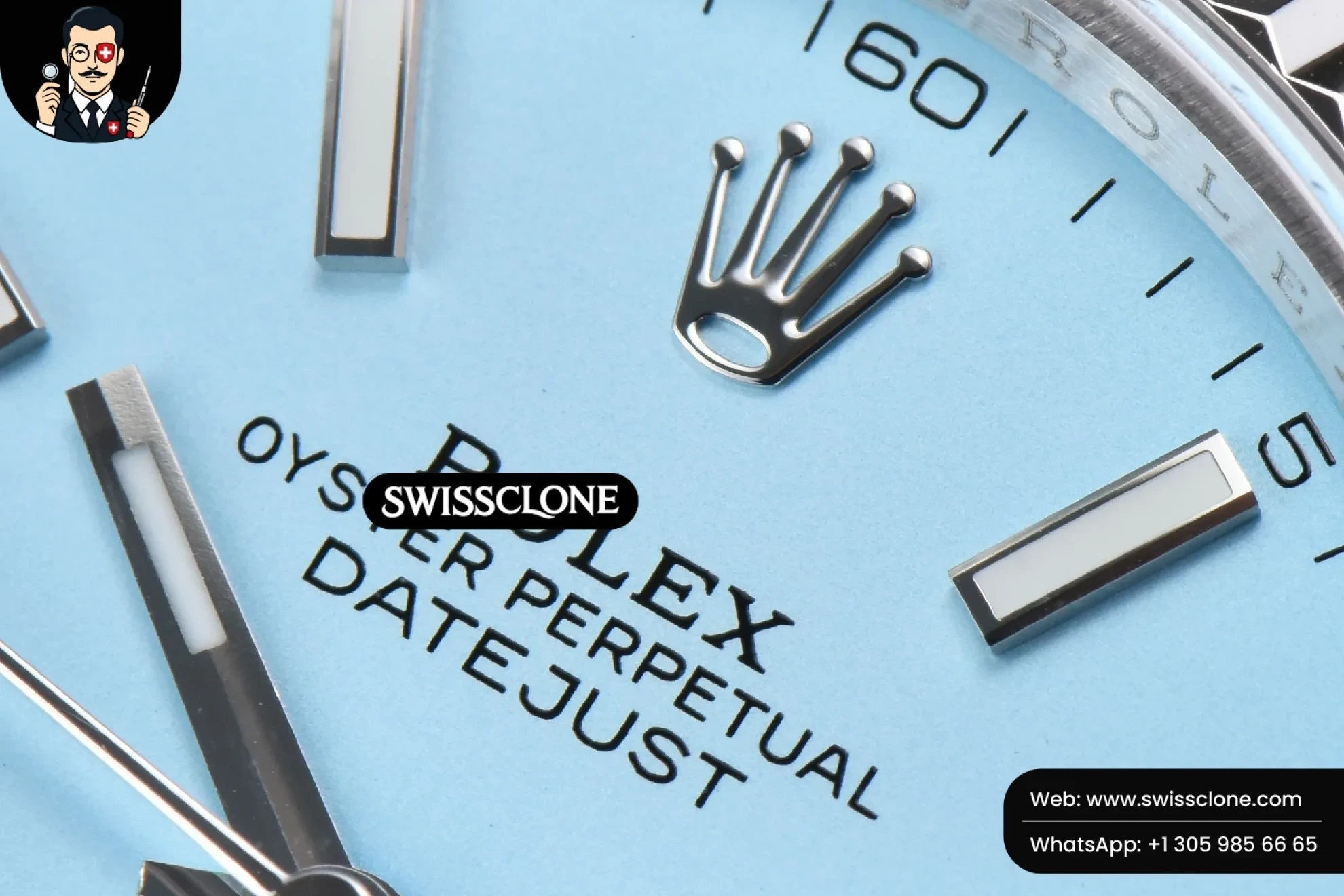 Rolex Datejust 41mm Tiffany DIal braceelt VR3235 tungsten heavier 1:1 Super Clone - Clasp & Bracelet Finishing