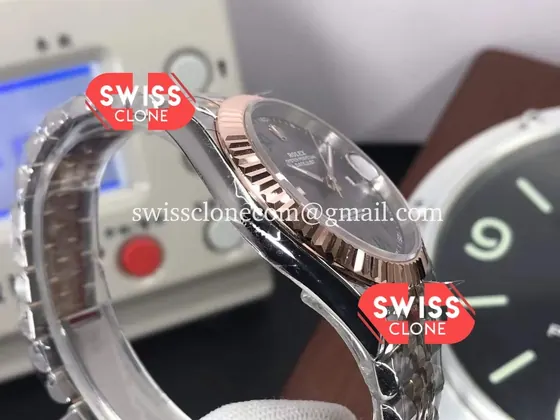 Rolex Datejust 41MM Two Tone Wimbledon Cal.3235 1:1 Super Clone - Caseback & Cloned Calibre Movement