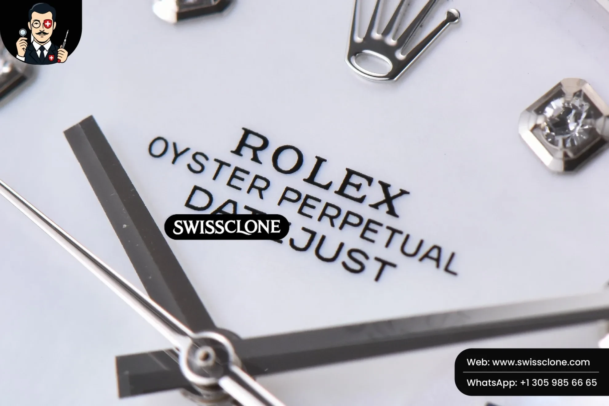 Rolex Datejust 41mm White Dial Diamond Marker Fluted Bezel Jubille VR3235 1:1 Super Clone - Caseback & Cloned Calibre Movement