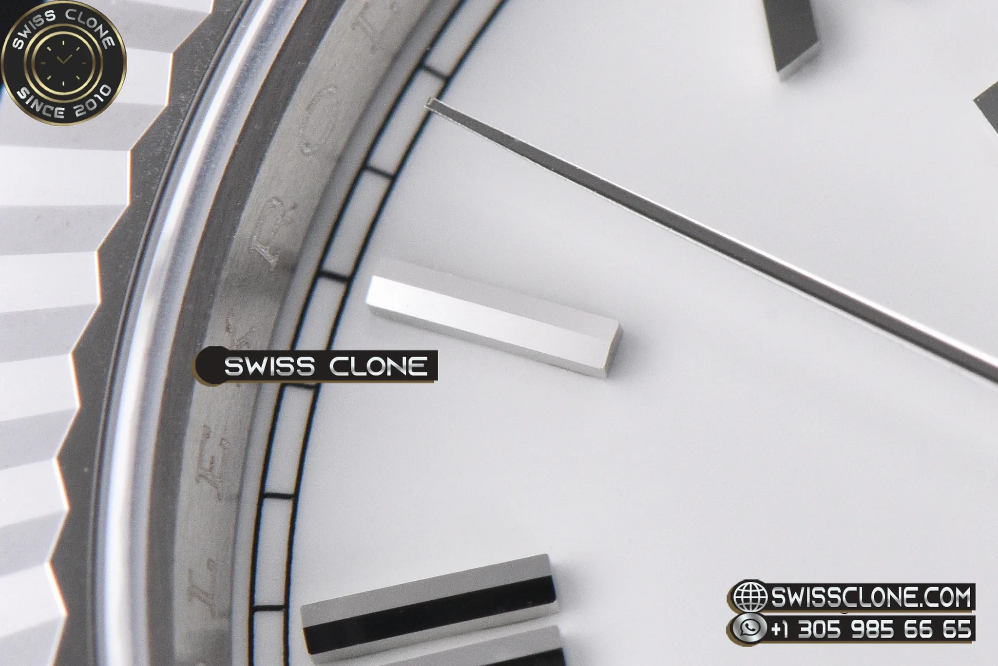 Rolex DayDate 40mm Weighted White Dial Roman Marker President DD3255 1:1 Super Clone - On-Wrist Presence View