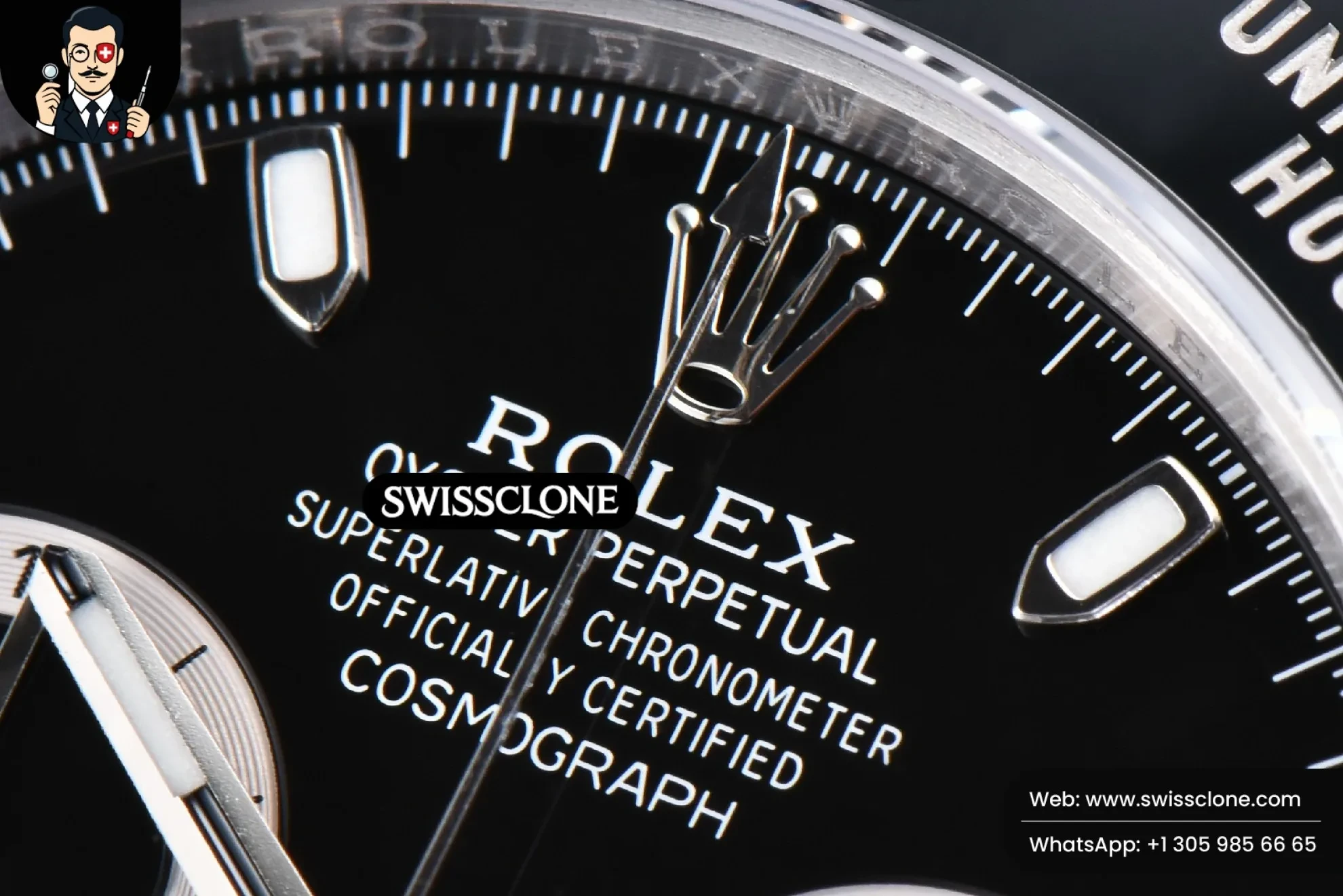 Rolex Daytona 116500 Black Dial 1:1 Super Clone - Caseback & Cloned Calibre Movement
