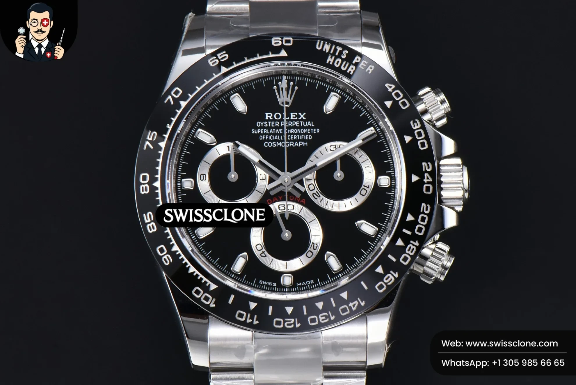 Rolex Daytona 116500 Black Dial Ceramic Bezel SH4130