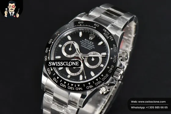 Rolex Daytona 116500 BTF Black Ceramic Black Dial 4130 BT Factory 1:1 Super Clone - Bezel & Case Profile