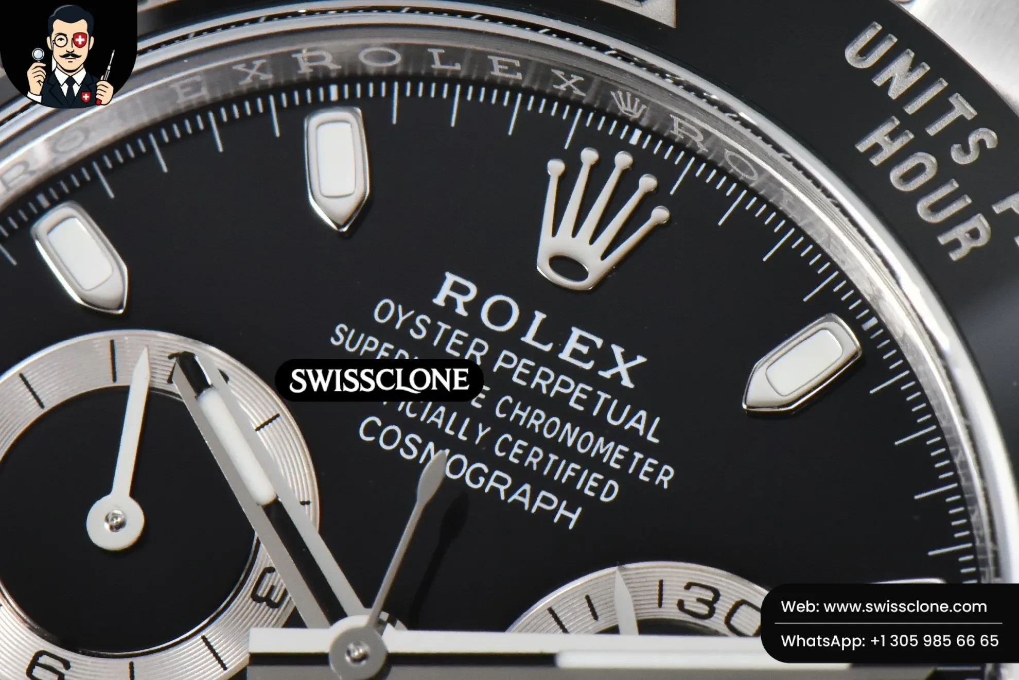 Rolex Daytona 116500 BTF Black Ceramic Black Dial 4130 BT Factory 1:1 Super Clone - Clasp & Bracelet Finishing